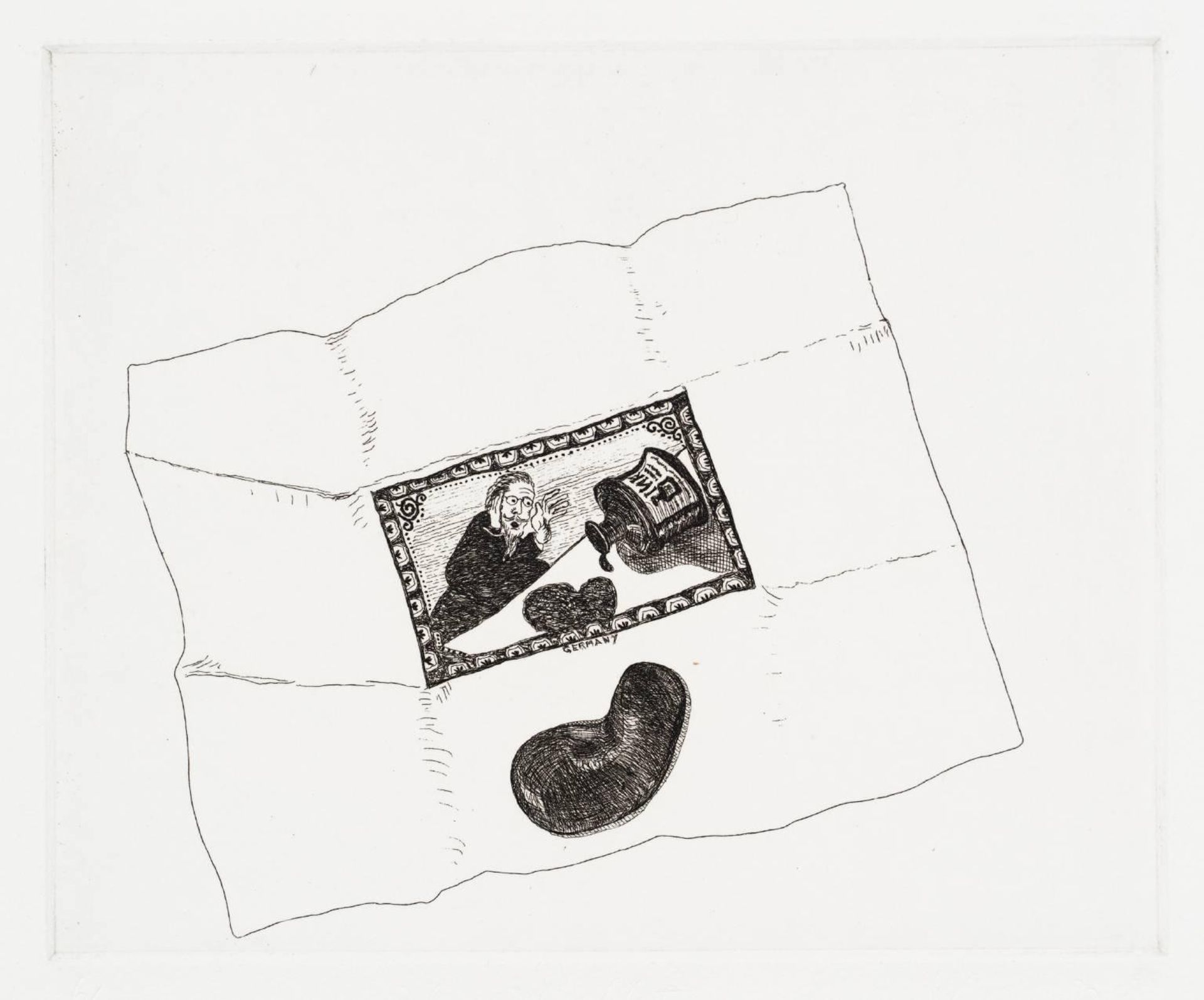 Joke Ink Blot by Barry Flanagan