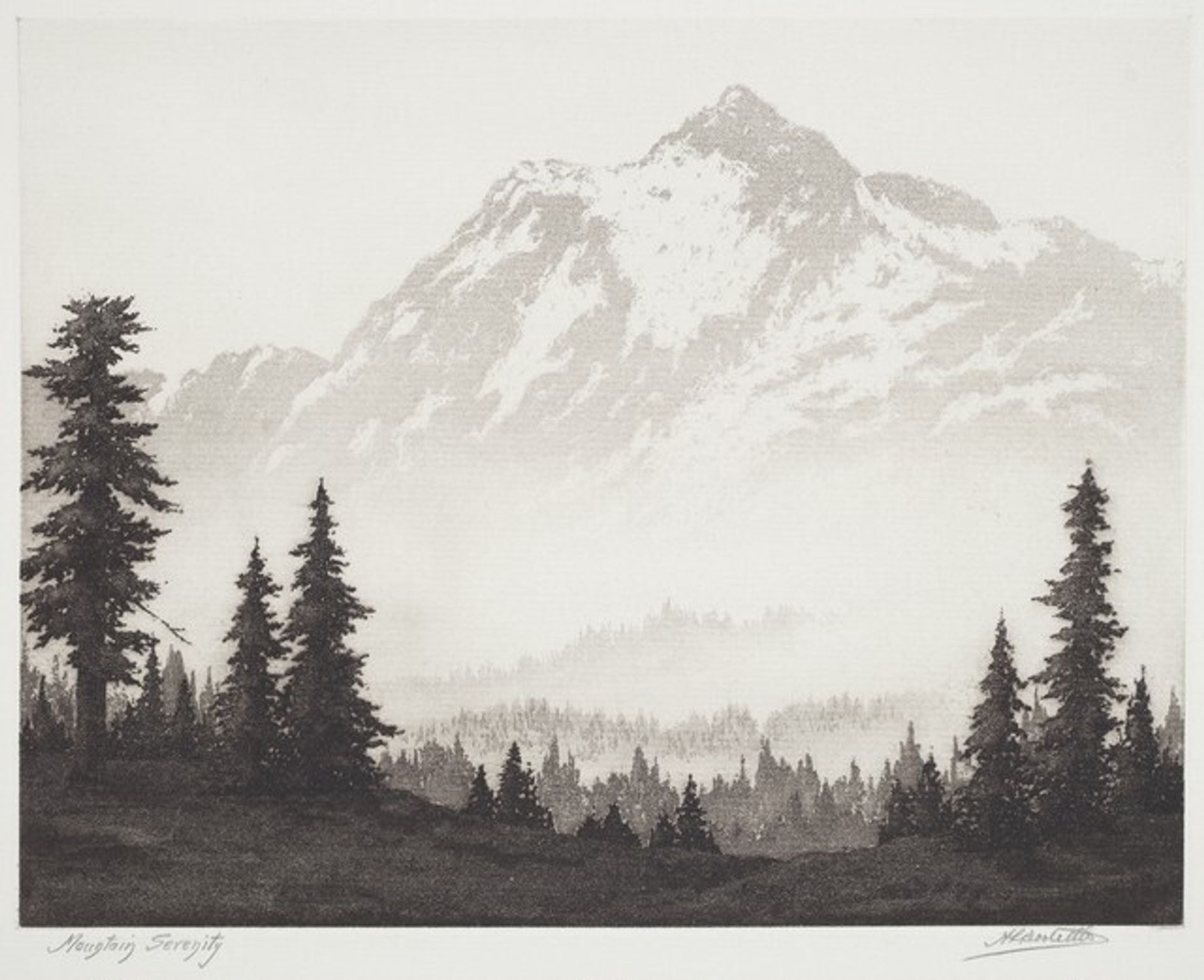 Mountain Serenity by Harold Lukens Doolittle
