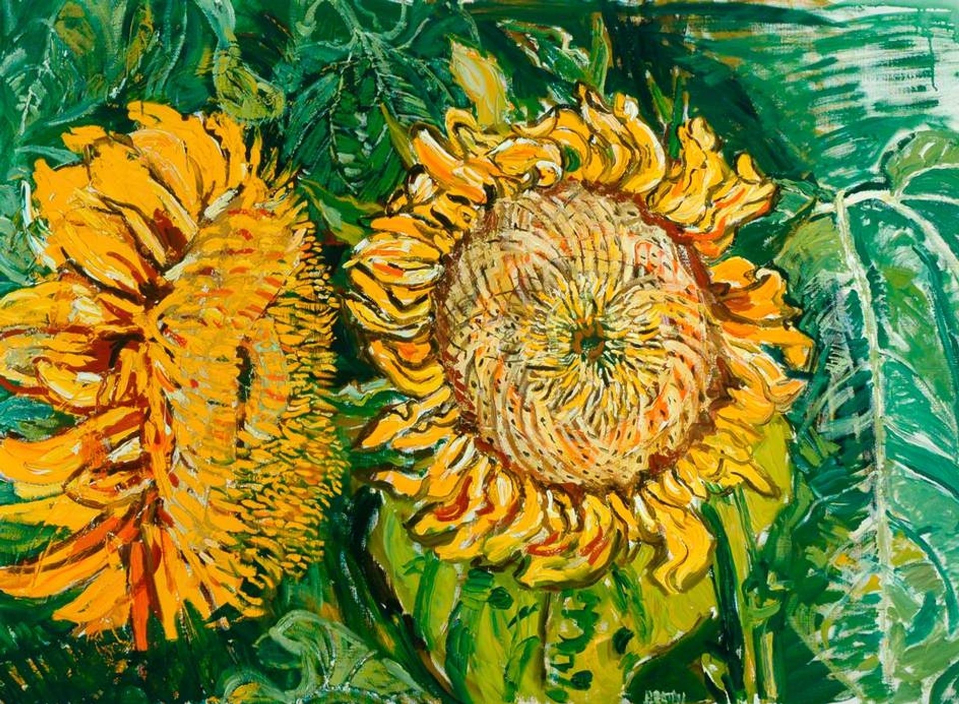 Sunflowers by John Bratby
