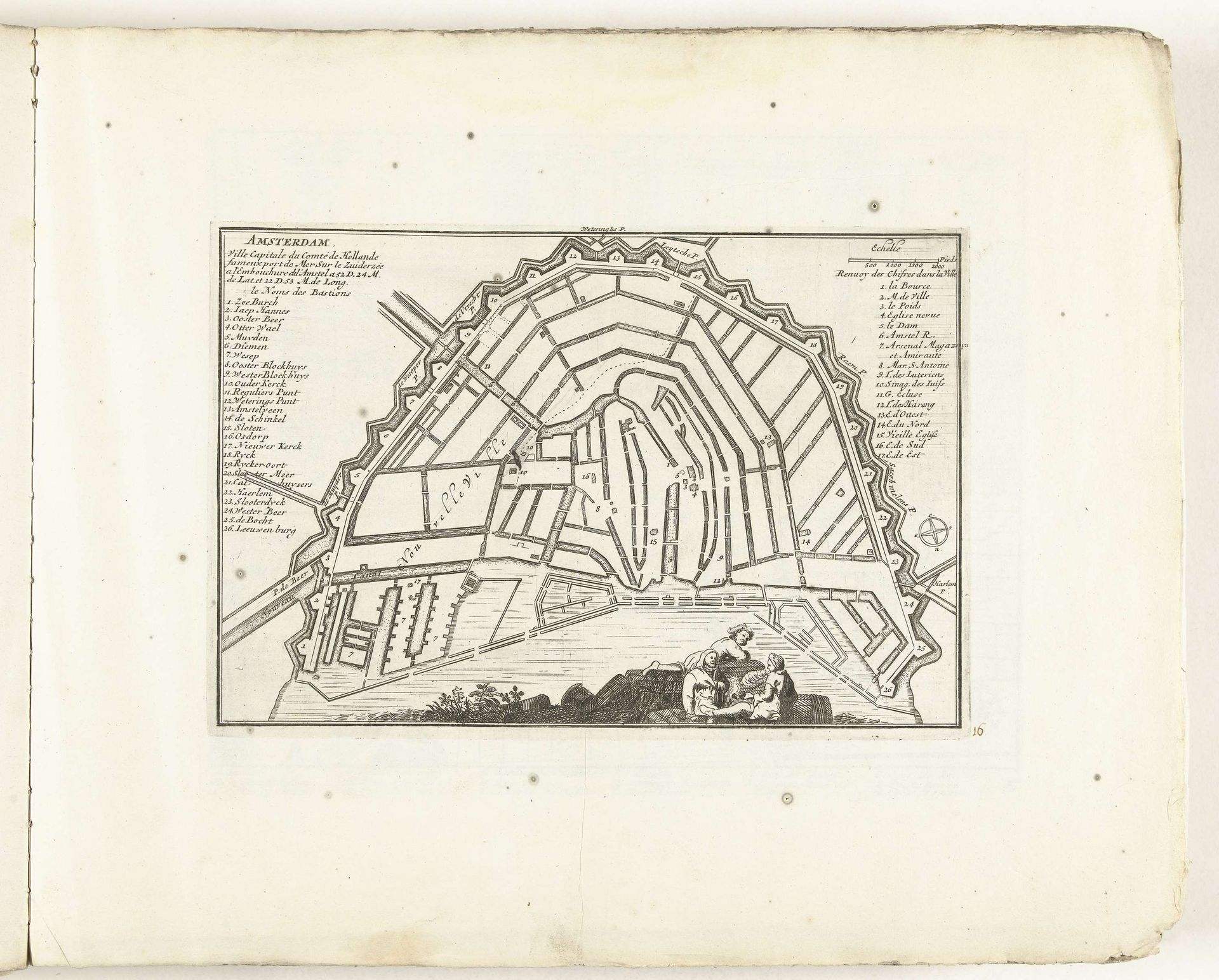 Map of Amsterdam, c. 1702 by Anonymous