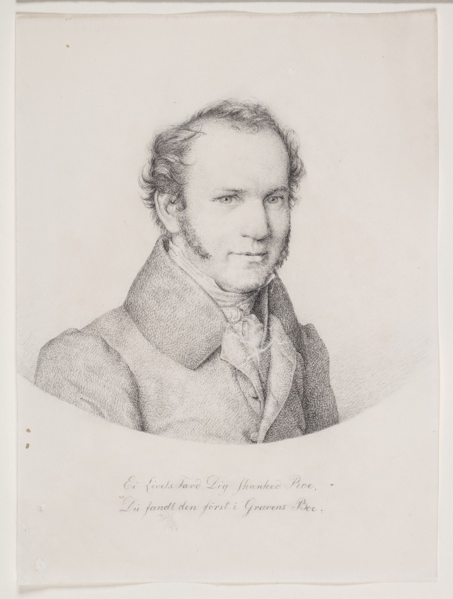 Portræt af Niels Schyth by Christen Købke
