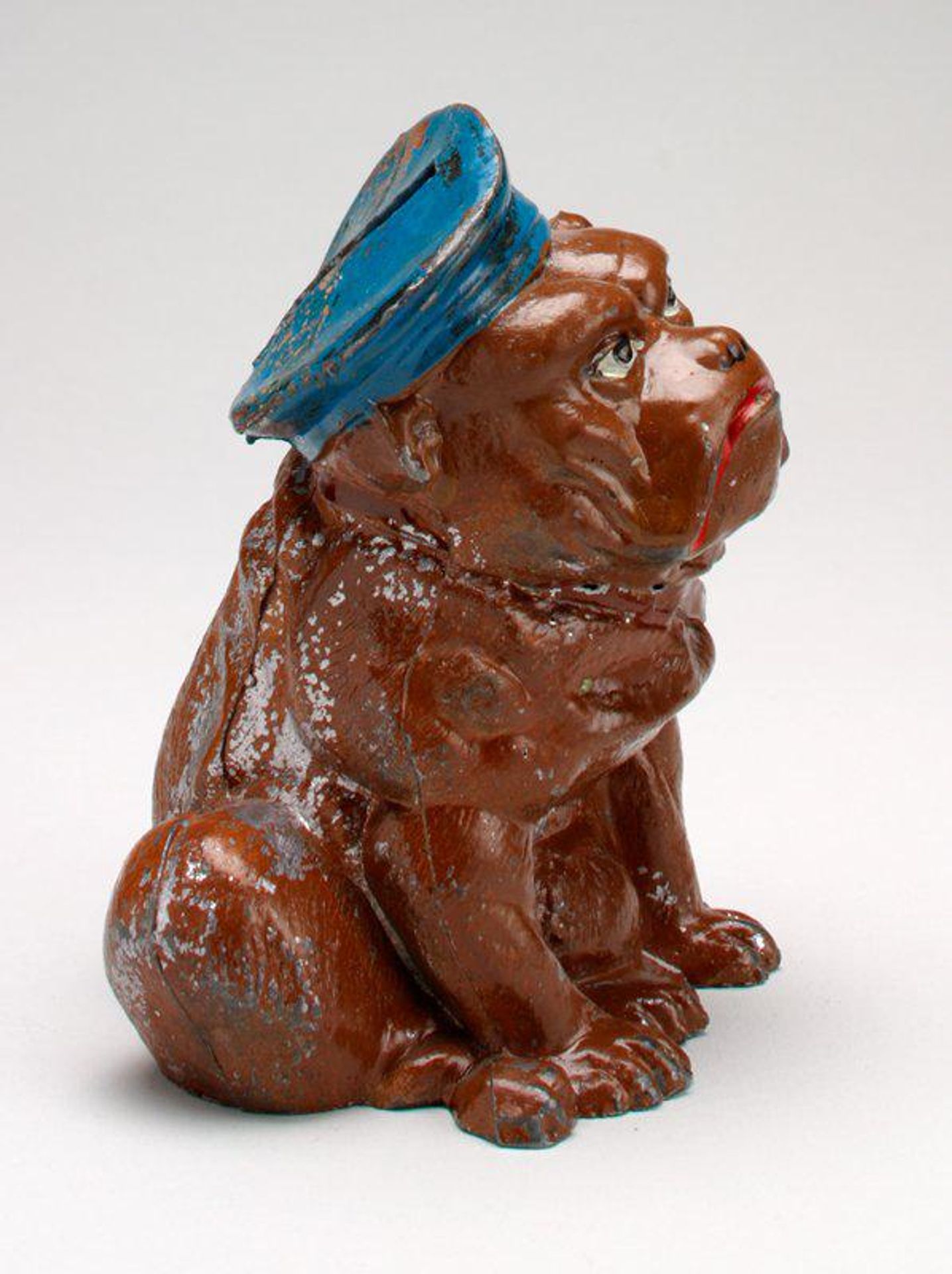 -Bulldog with Sailor Cap- still bank by Anonymous