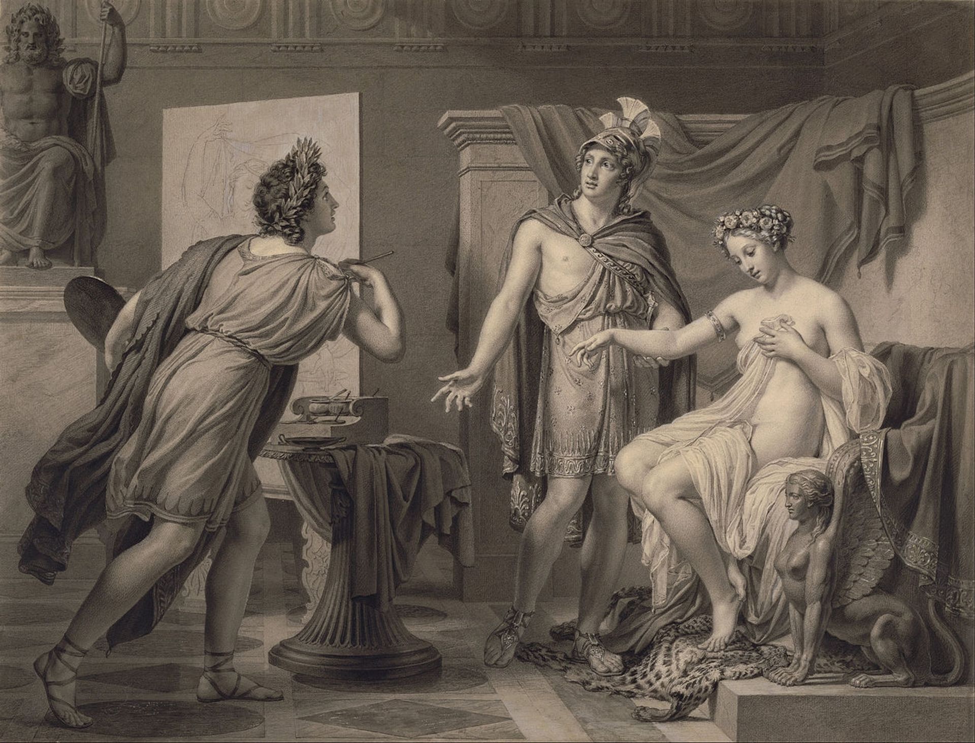 Alexander Ceding Campaspe to Apelles by Jérôme-Martin Langlois