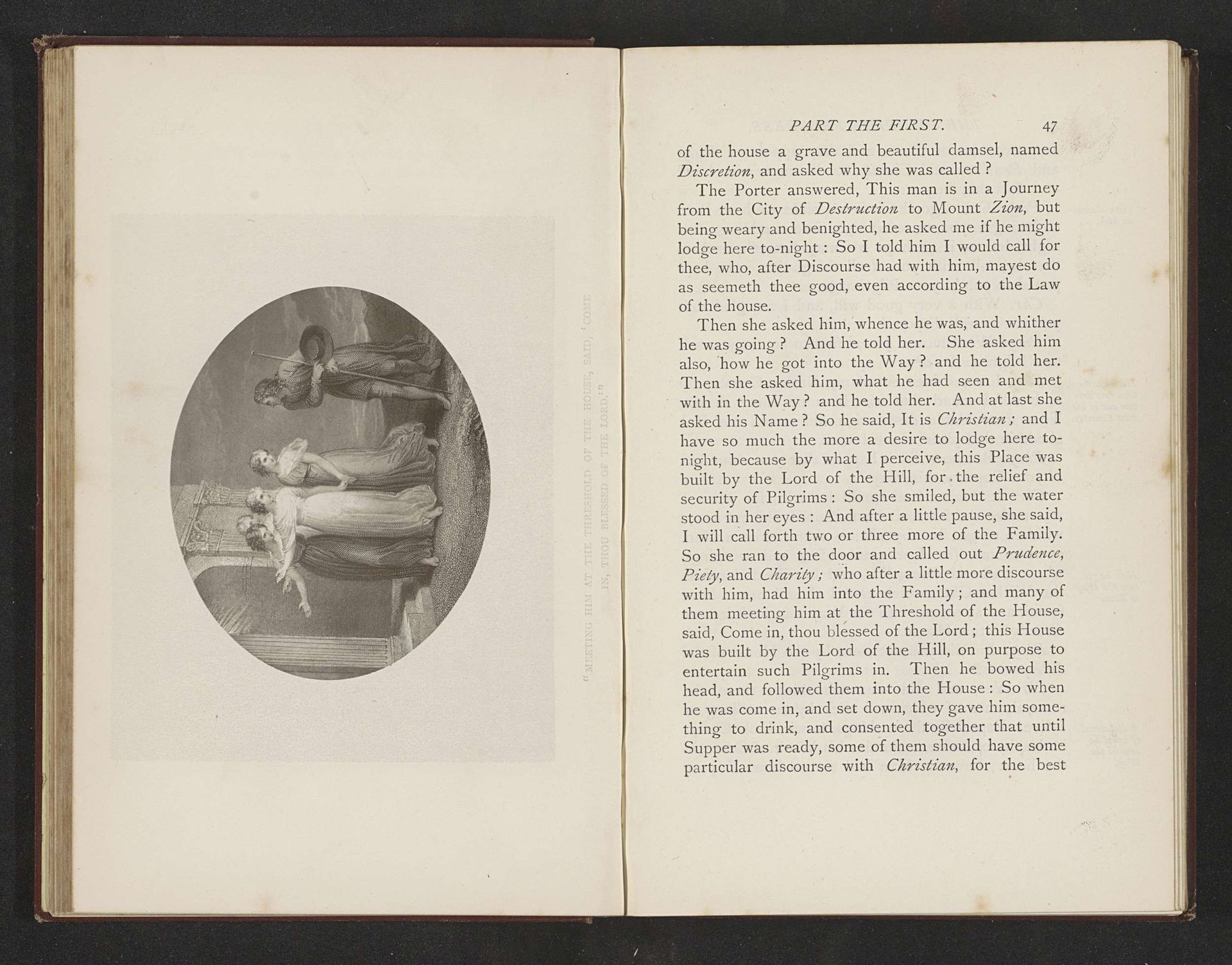 Fotoreproductie van een illustratie door Thomas Stothard voor Eens Christens reize naar de Eeuwigheid door John Bunyan by Anonymous