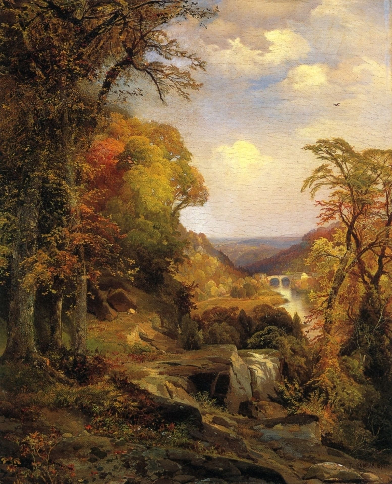 On the Wissahickon near Chestnut Hill by Thomas Moran
