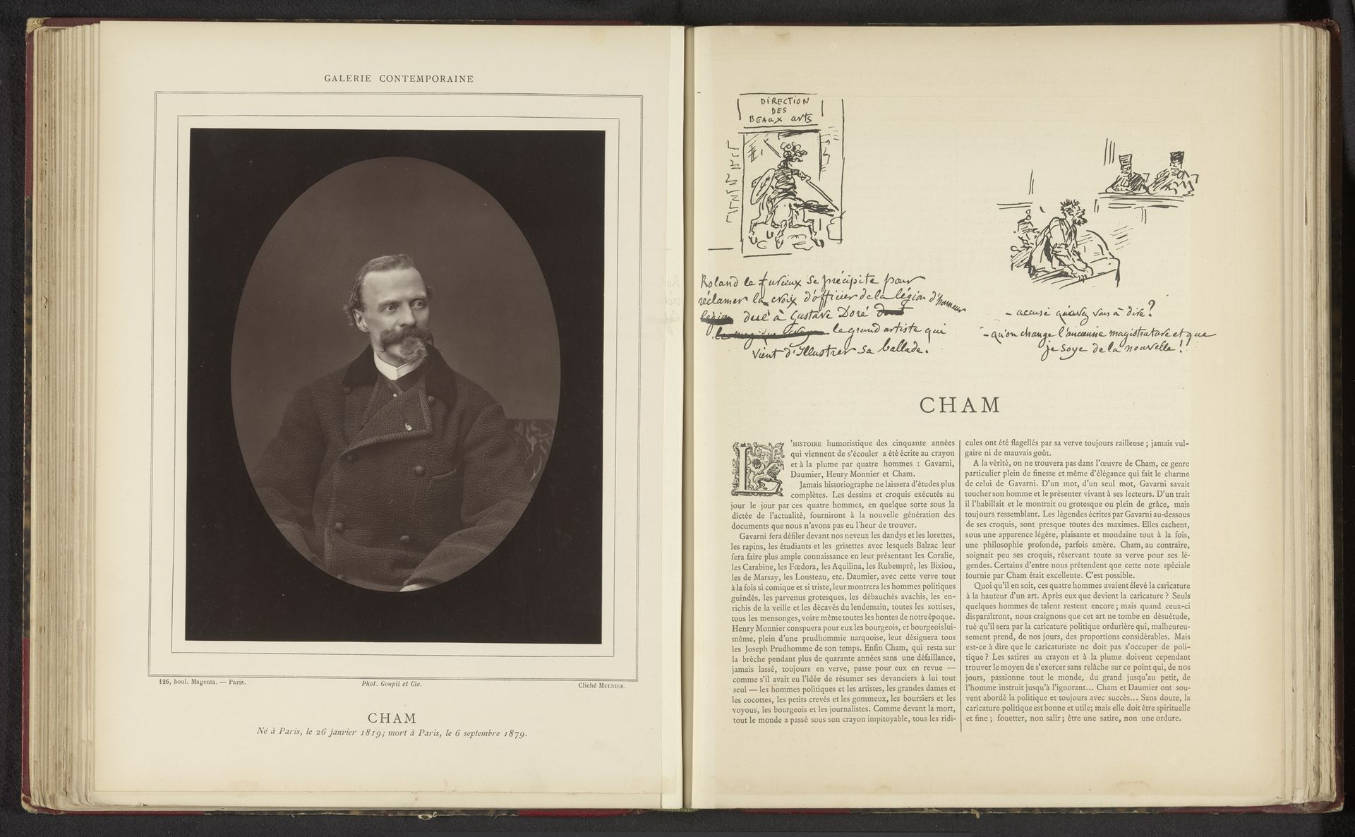 Portret van Charles Amédée de Noé by Ferdinand Mulnier