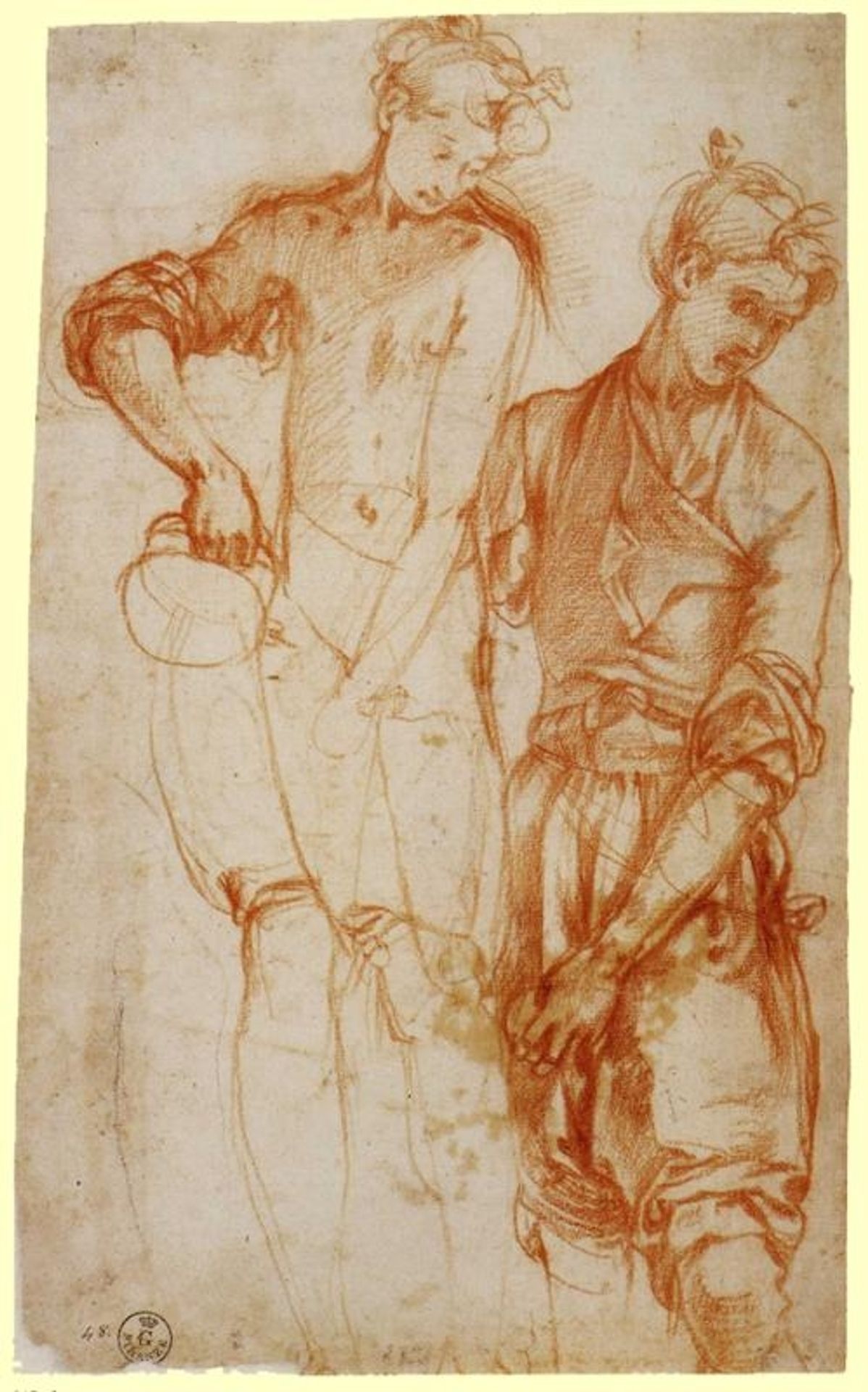 Study of a Girl Pouring from a Jug by Jacopo Pontormo
