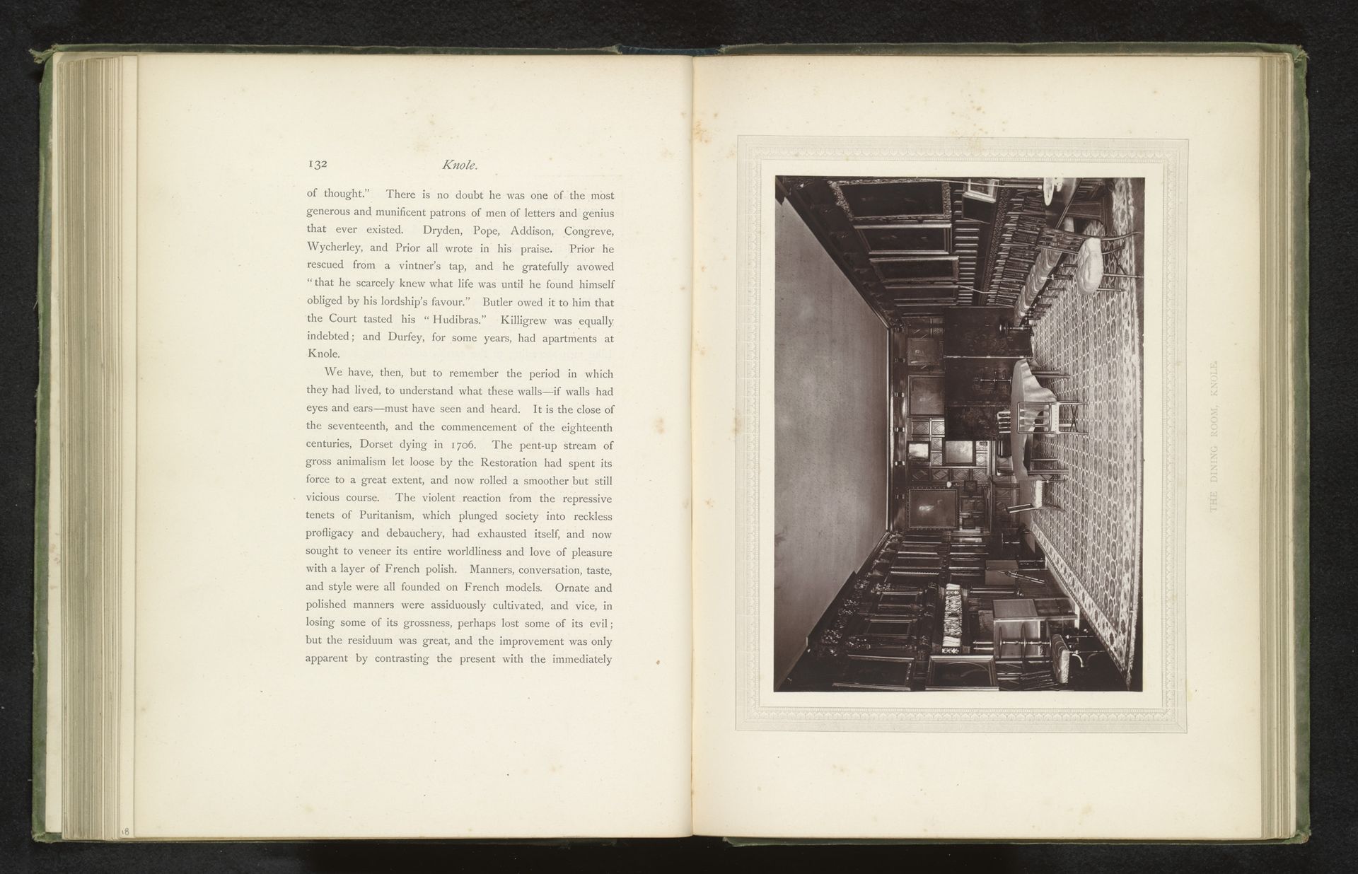 Interieur van de eetkamer van Knole House by Stephen Thompson