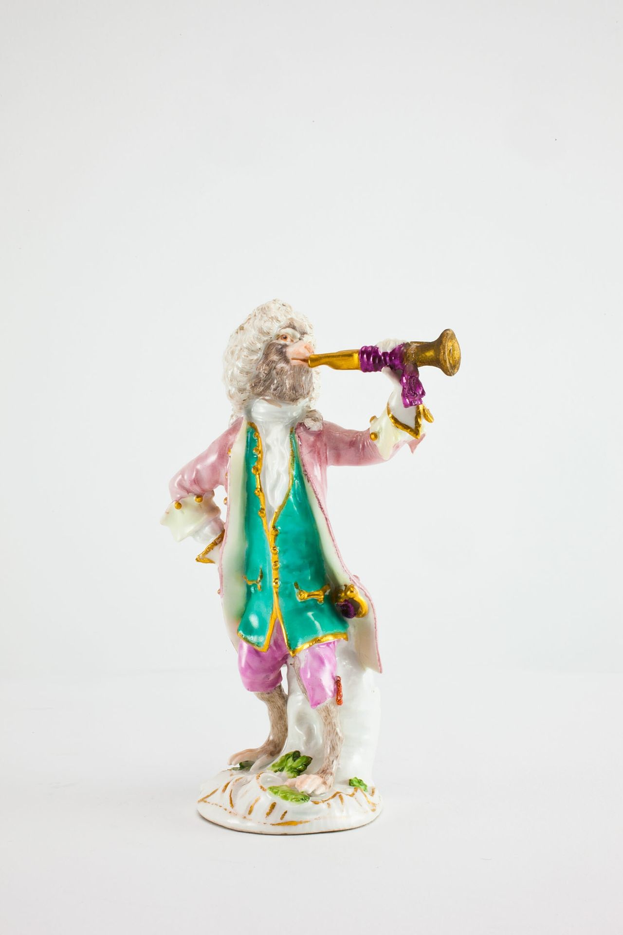 Trumpeter for the Monkey Band by Meissen Porcelain Manufactory