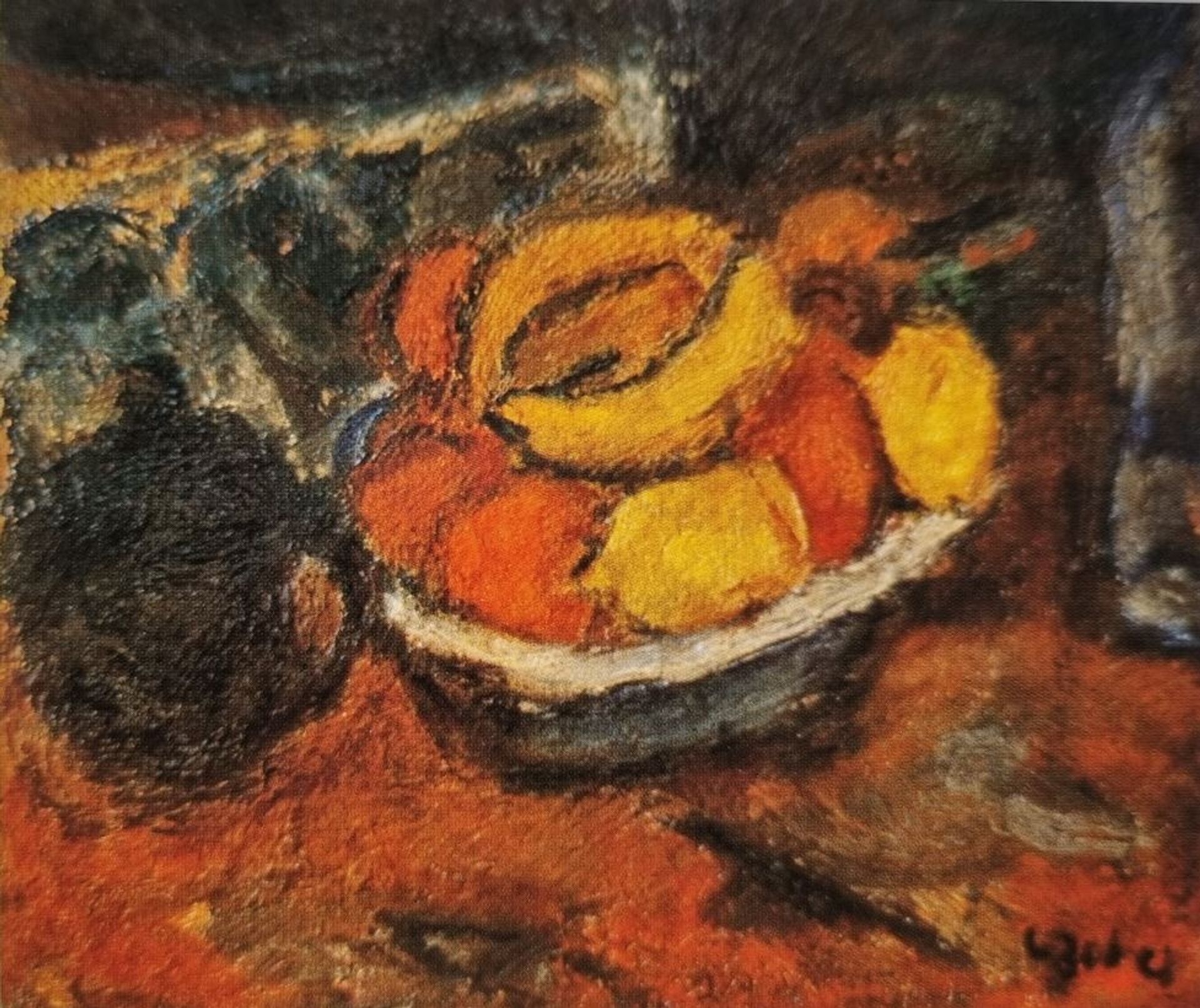 Czobel Béla 1932 Banános Csendélet by Bela Czobel