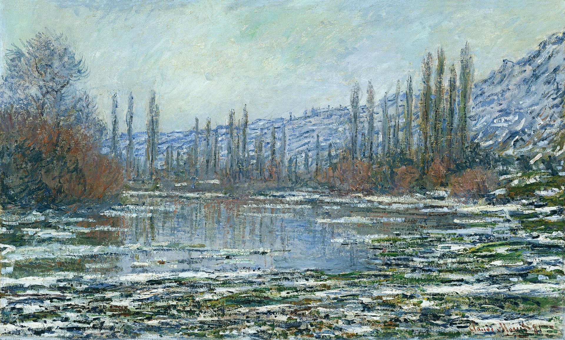 The Thaw at Vetheuil by Claude Monet