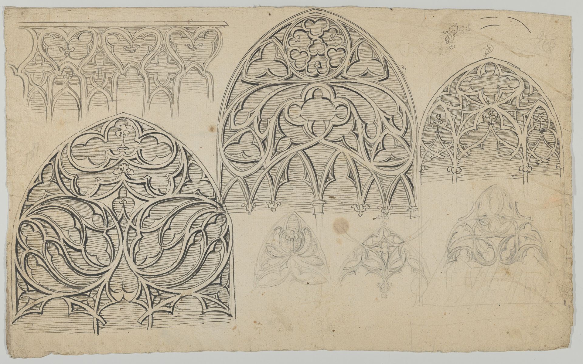 Designs for Gothic tracery by Anonymous