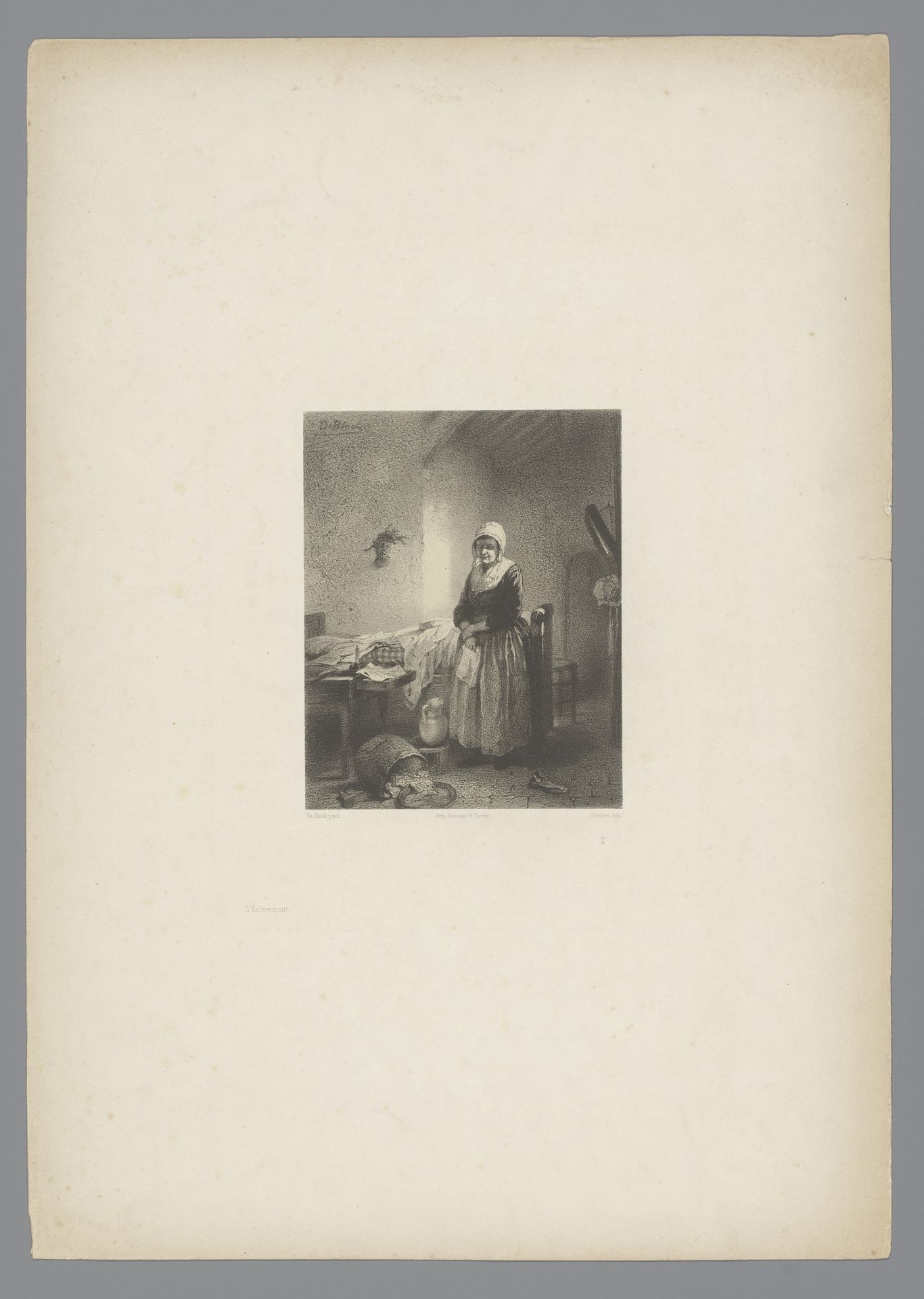 Oude dienstbode by Joseph Schubert