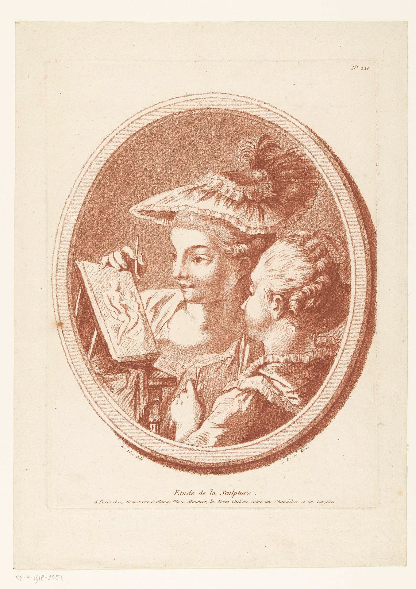 De sculptuurles by Louis Marin Bonnet