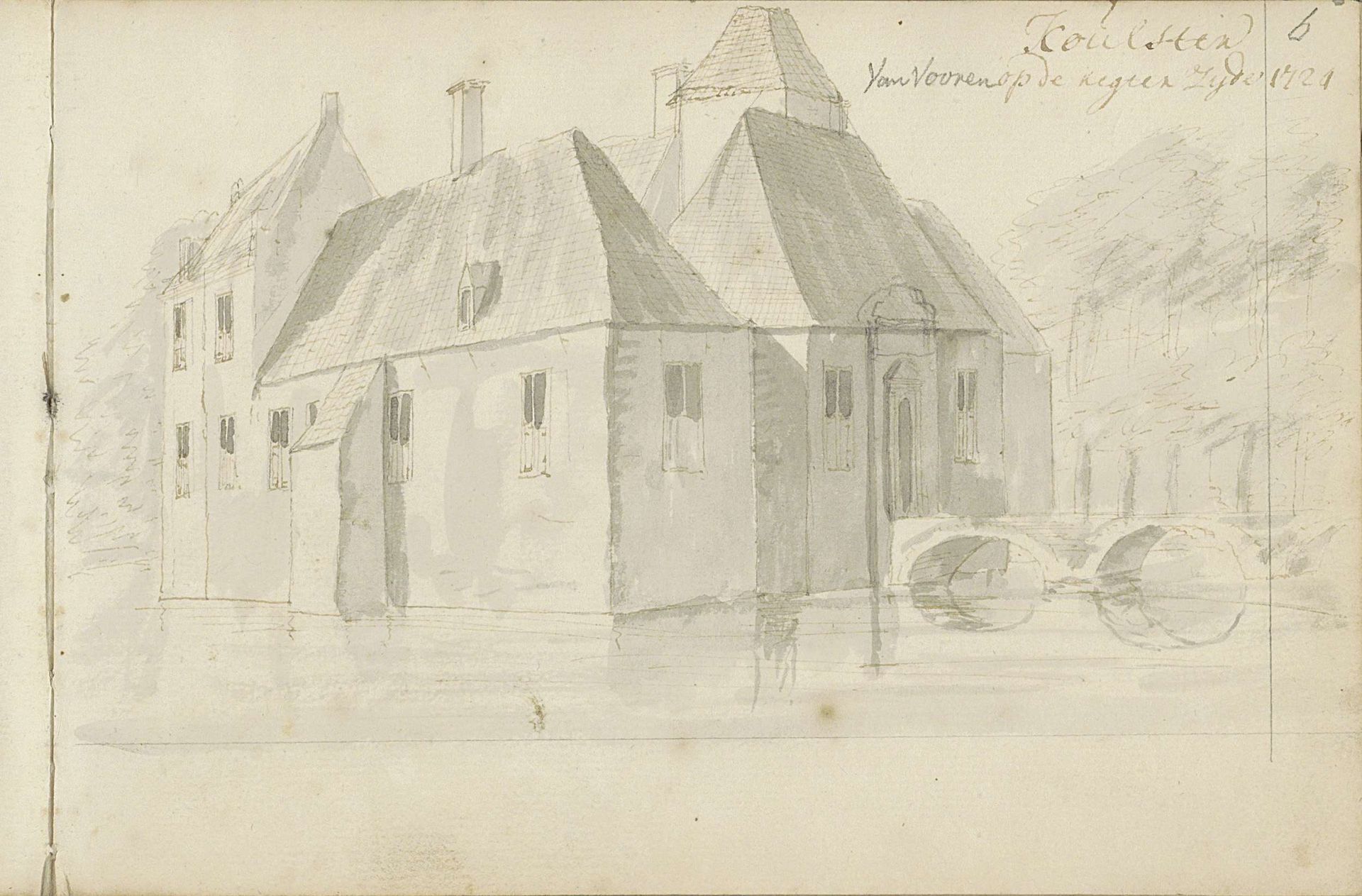 Huis Ter Coulster te Heiloo by Abraham Meyling