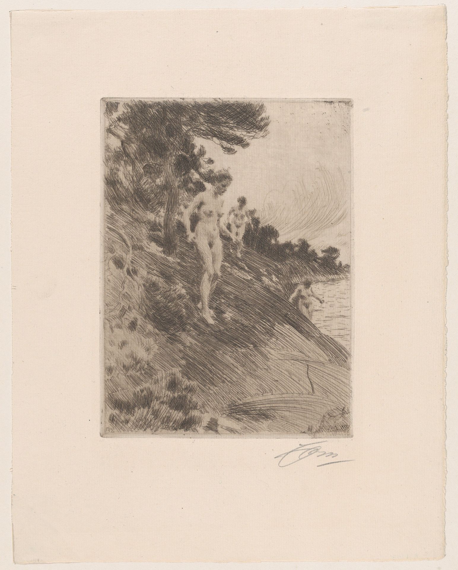 Frightened by Anders Zorn