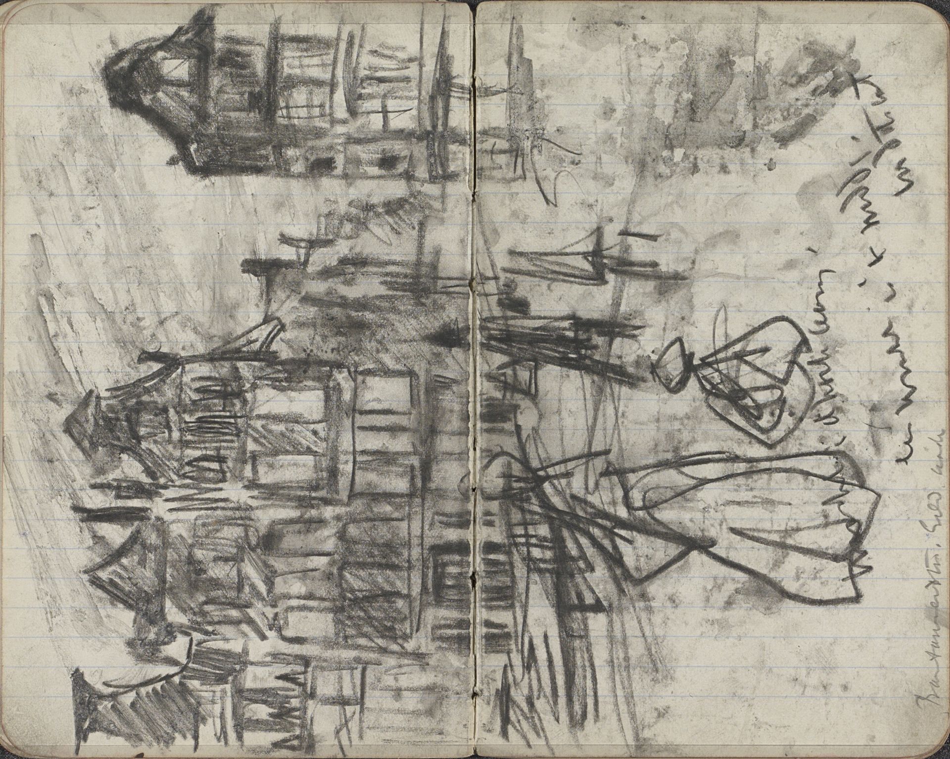 Gezicht op de hoek van de Binnen Bantammerstraat en de Geldersekade te Amsterdam by George Hendrik Breitner