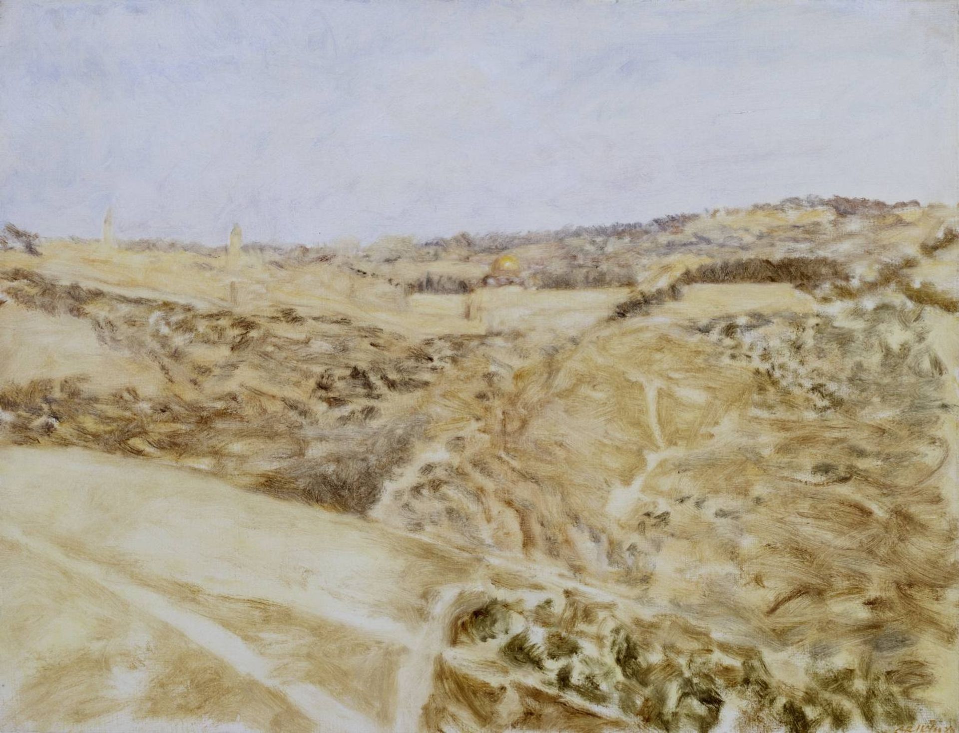 Jerusalem Seen from the South by Avigdor Arikha