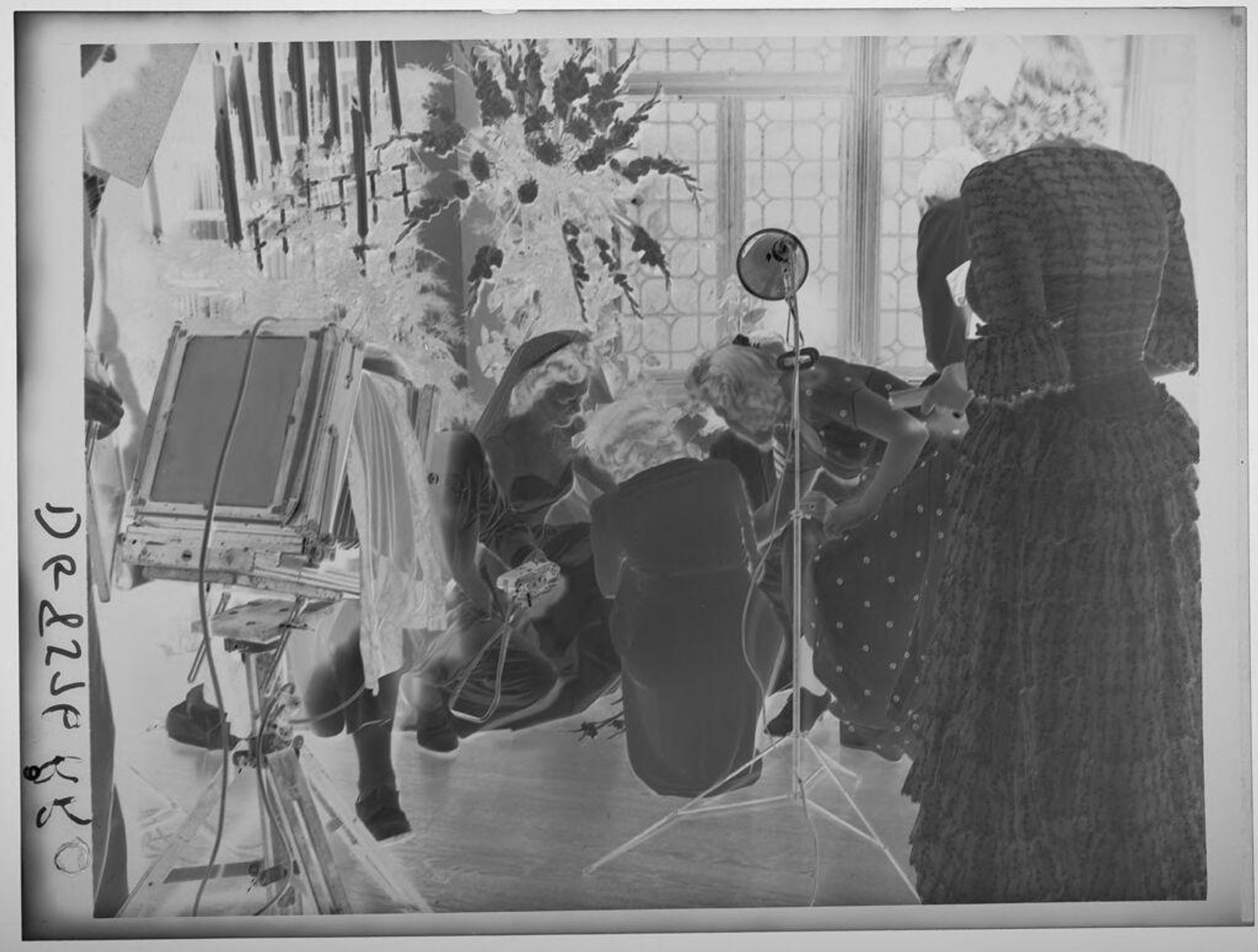 Untitled (photographic equipment getting set up for bridal portrait) by Paul Gittings