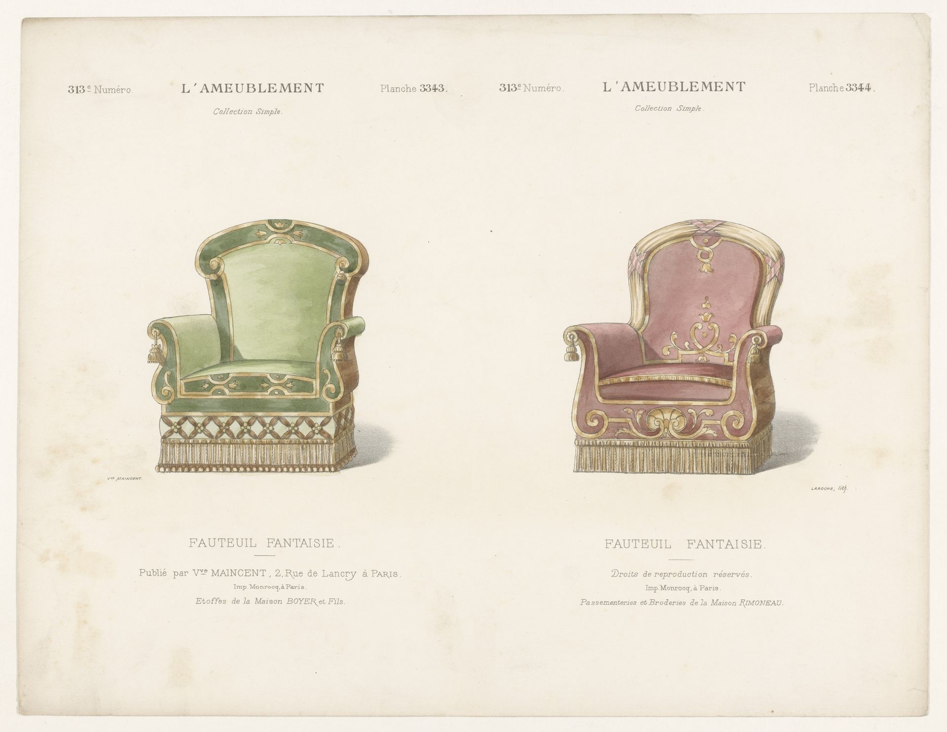 Twee fauteuils by Léon Laroche