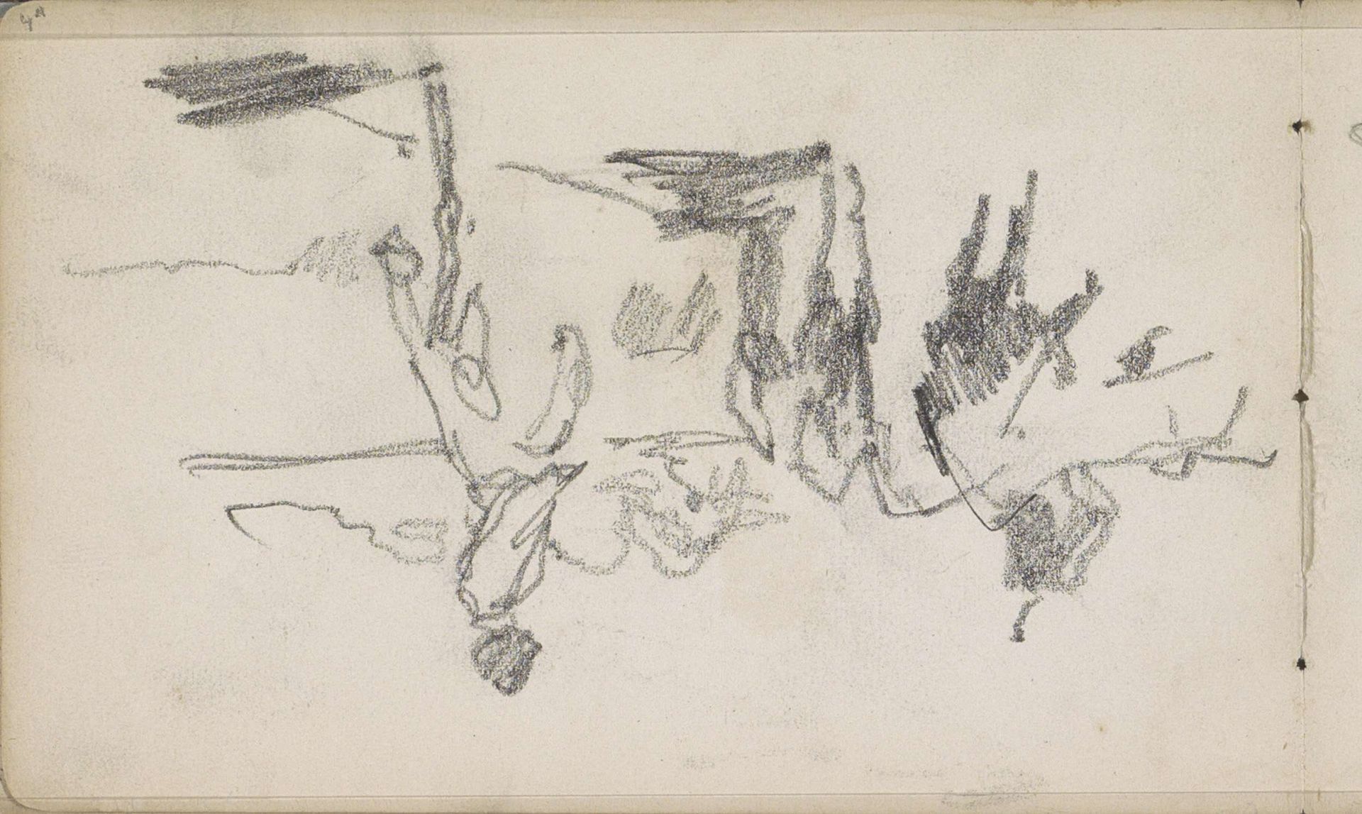 Ruiters in een landschap by George Hendrik Breitner