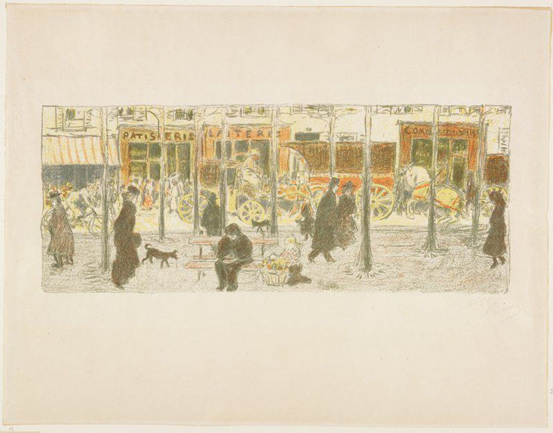 Boulevard by Pierre Bonnard