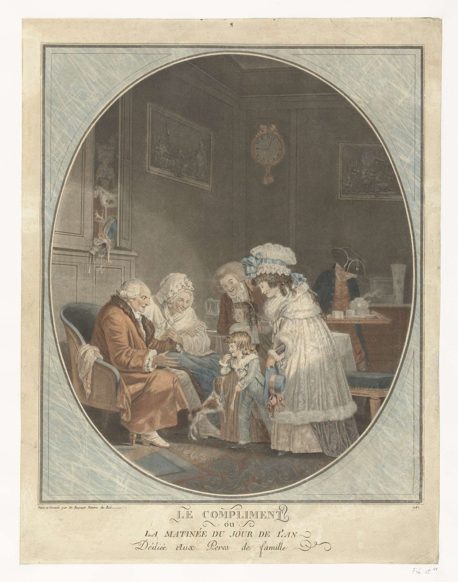 Nieuwjaarsdag by Louis Philibert Debucourt