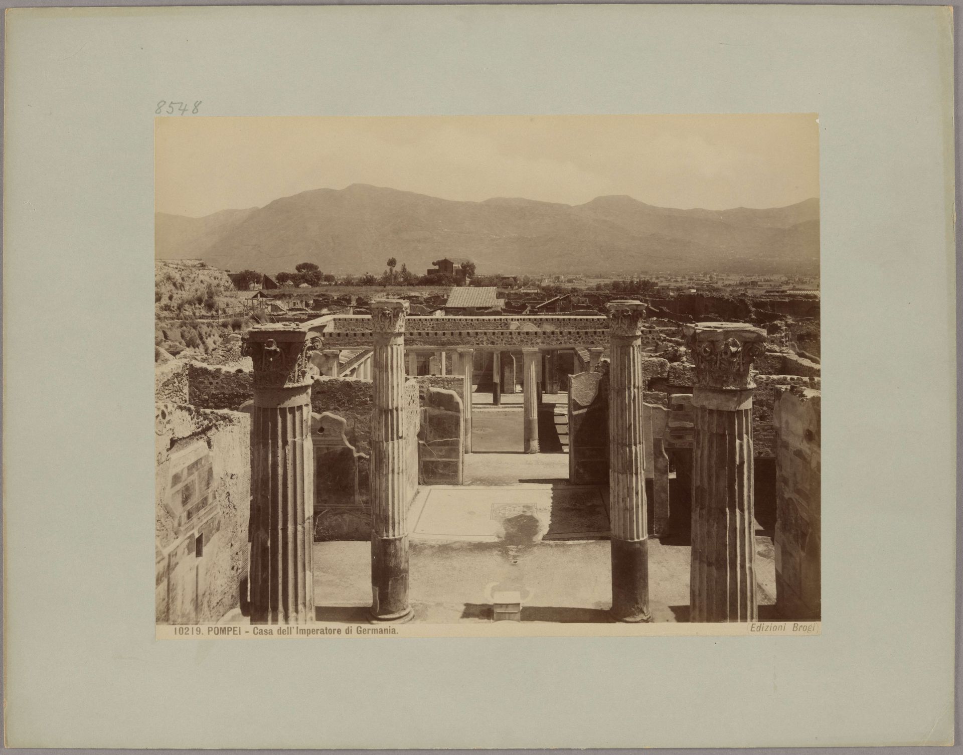 Pompeii_ House of the Emperor of Germany, No. 10219 by Giacomo Brogi