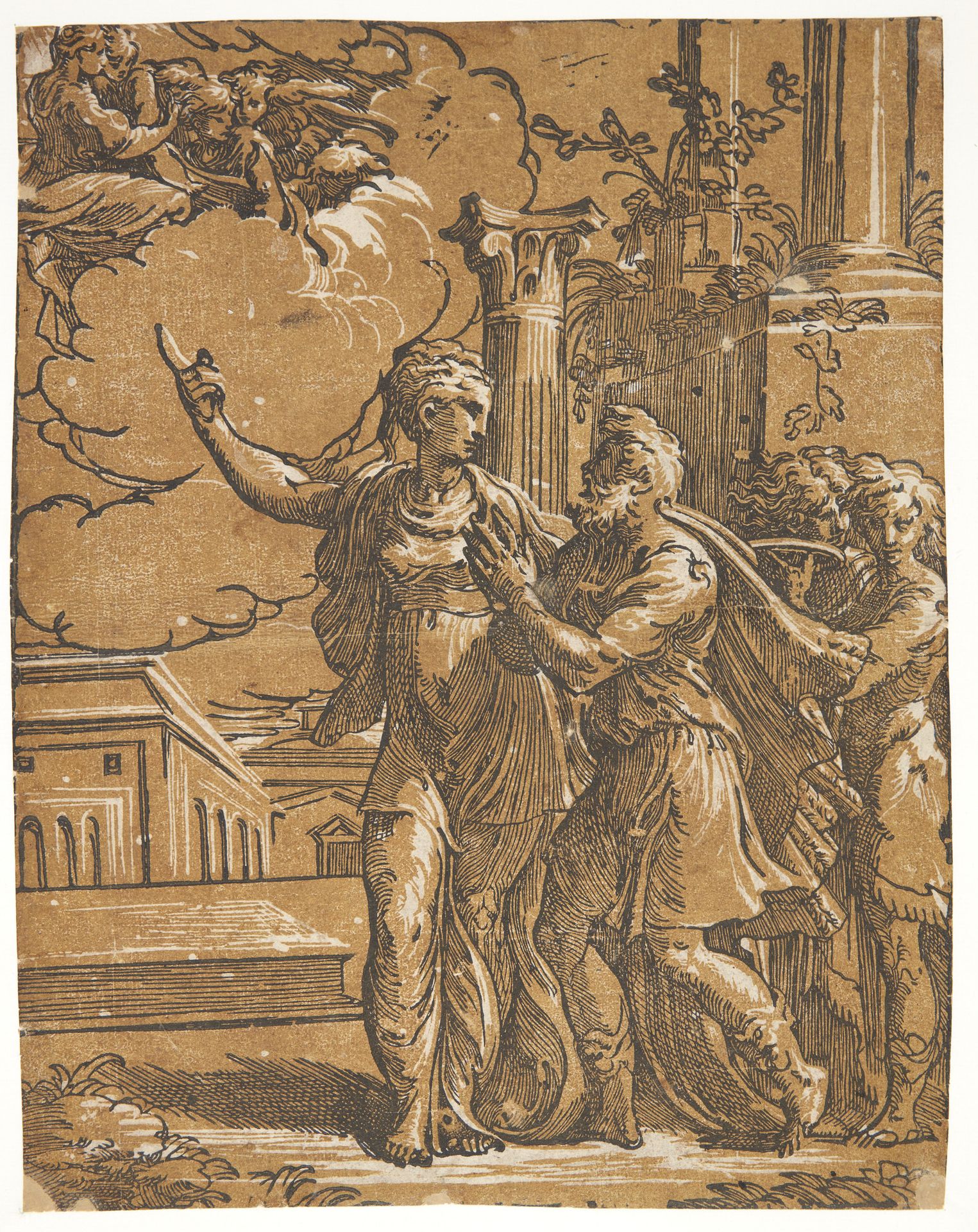 Augustus og den tiburtinske sibylle by Antonio da Trento