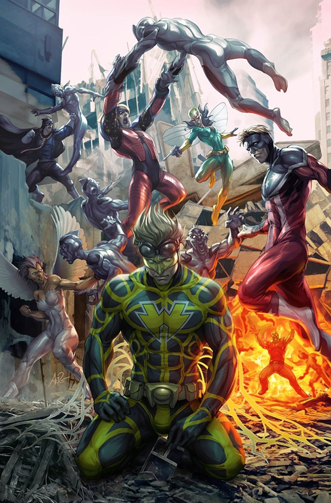 Mighty Crusaders 2 by Stanley Artgerm Lau