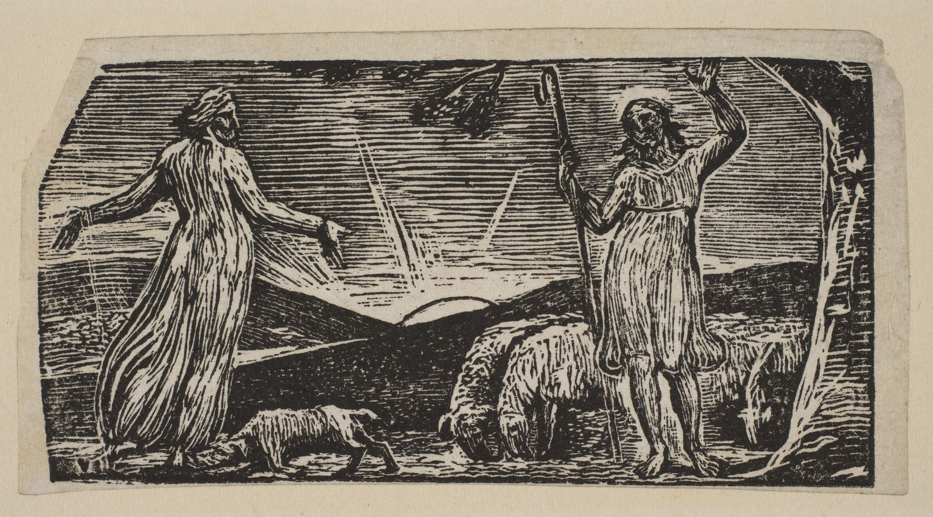 Thenot Remonstrates With Colinet, from Thornton's "Pastorals of Virgil" by William Blake