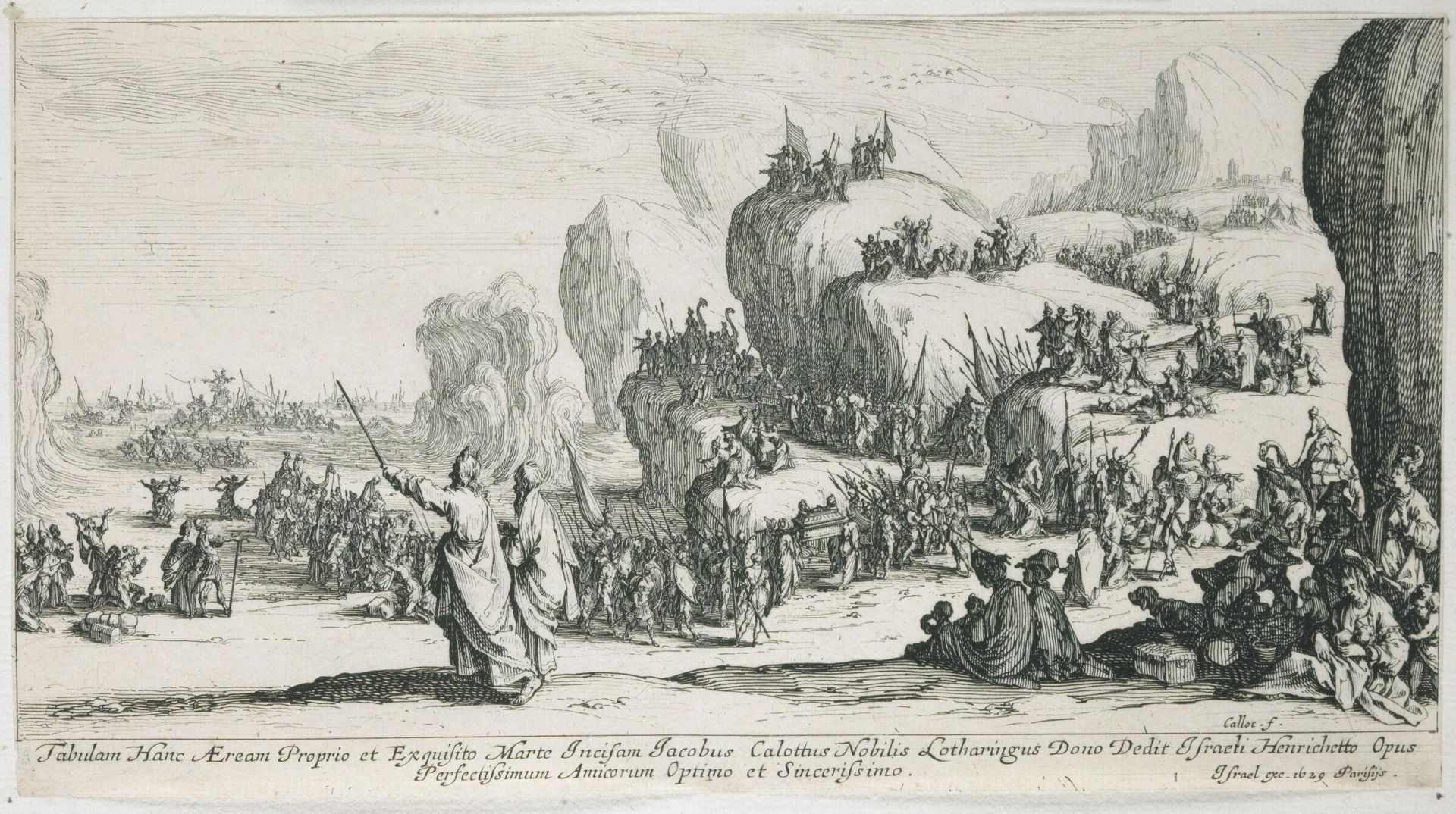 Crossing of the Red Sea by Jacques Callot