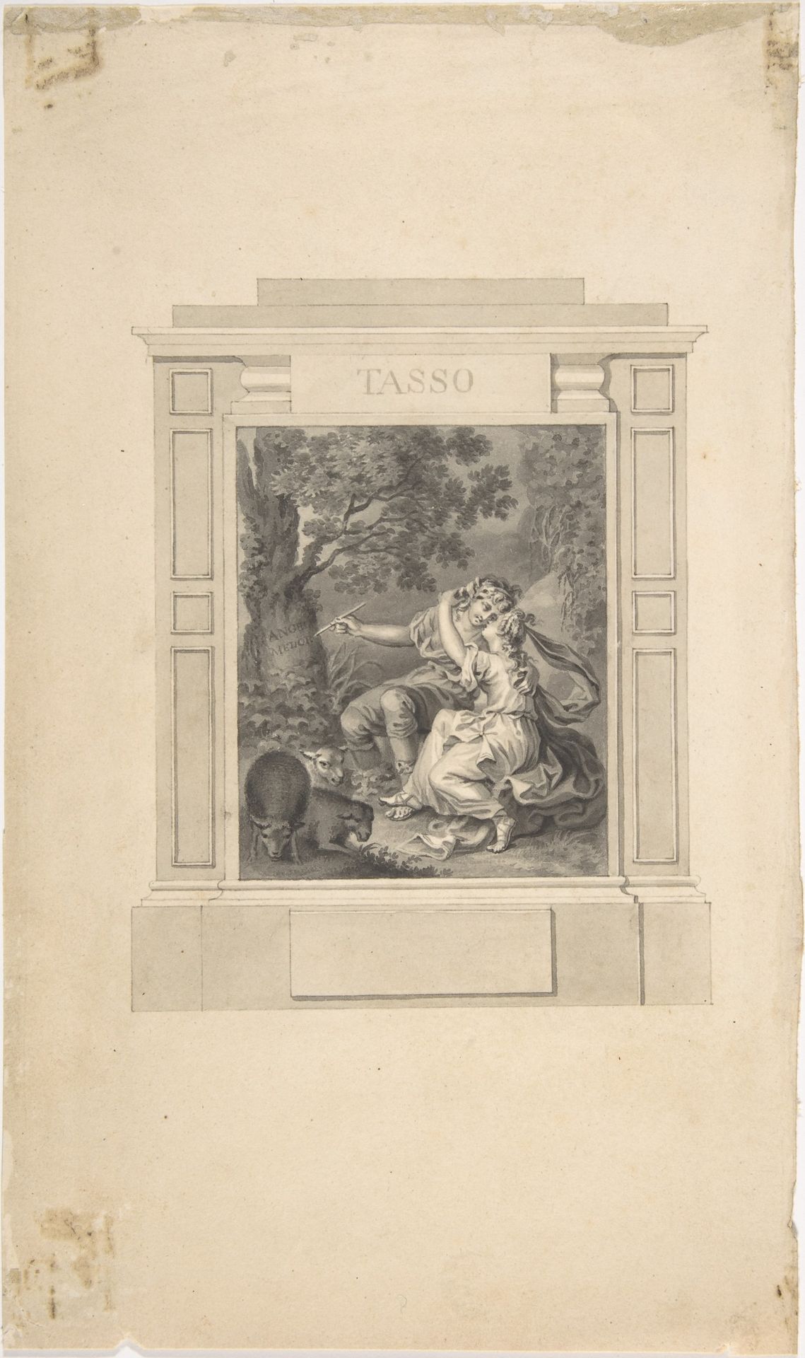 Fronticepiece for Tasso's Poems by Richard Westall