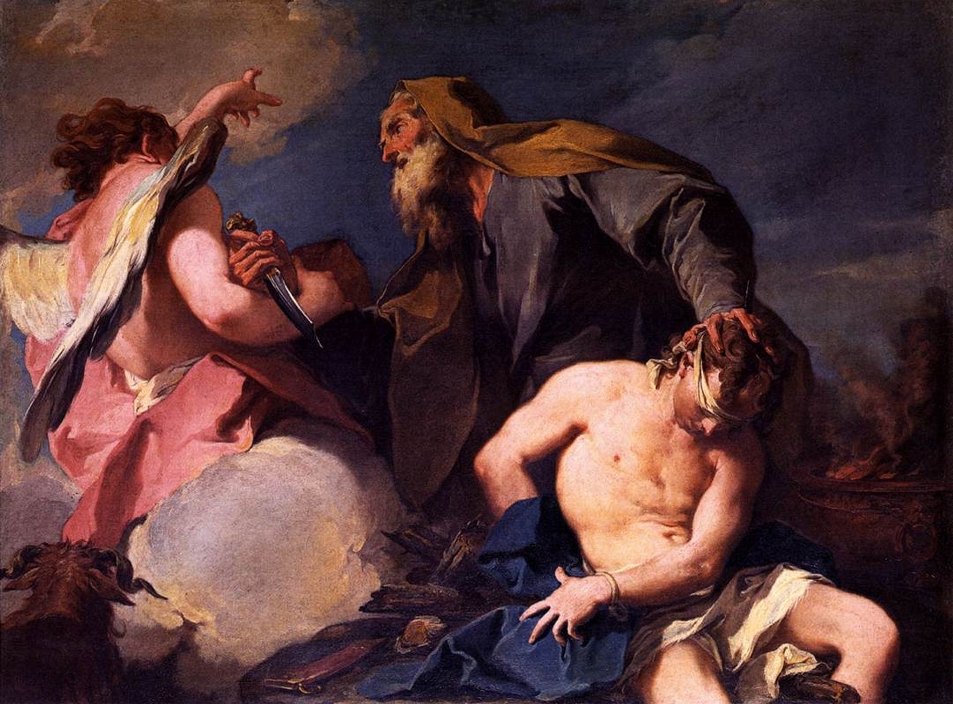 Sacrifice of Isaac by Giambattista Pittoni