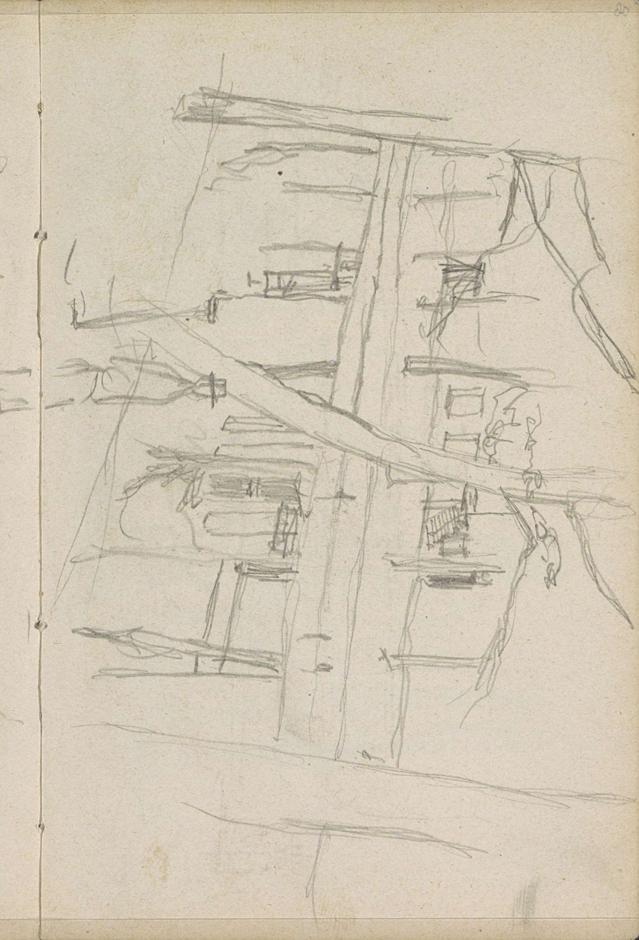 Gezicht in Amsterdam by George Hendrik Breitner