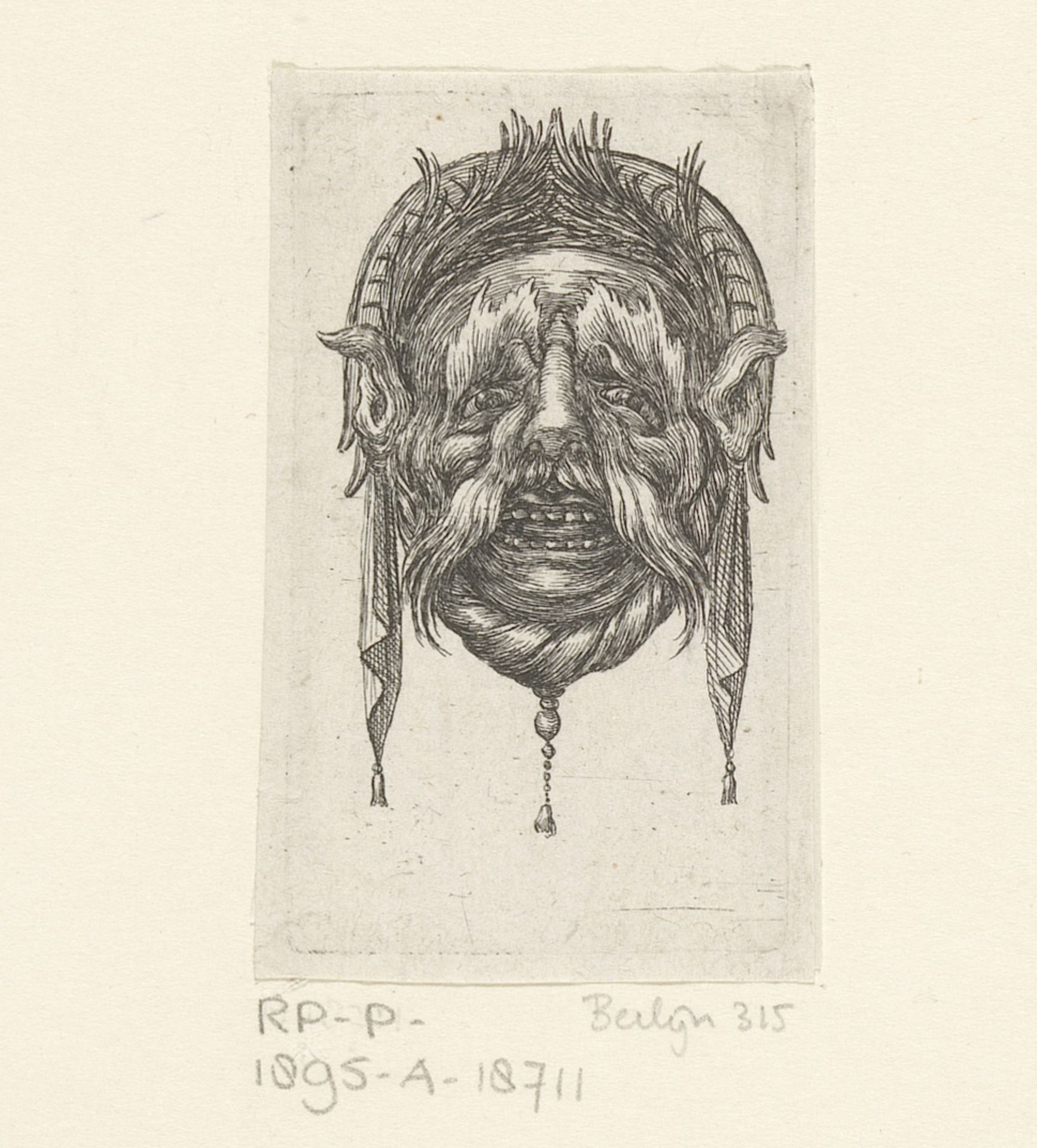 Masker met snor by François Chauveau