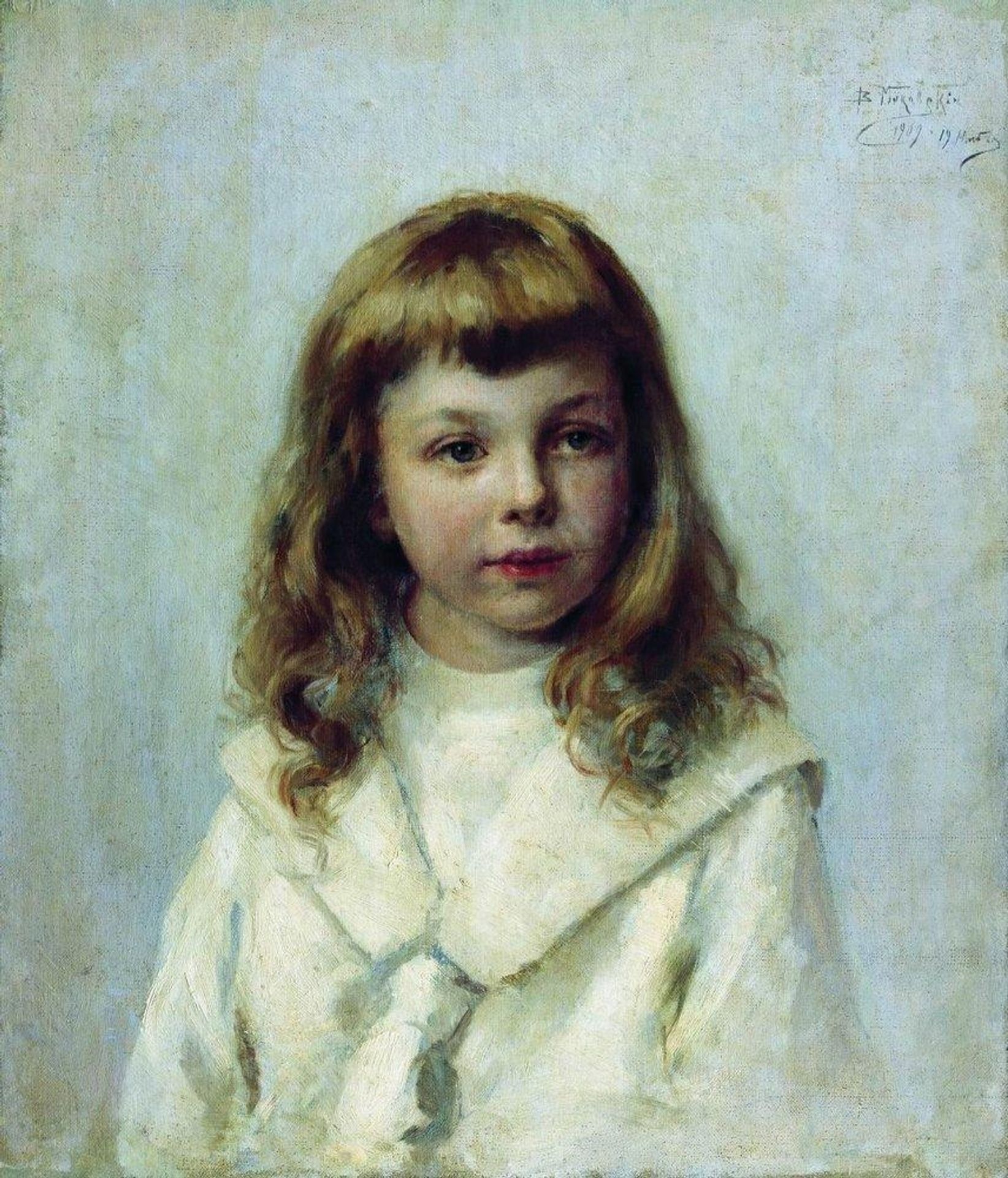Portrait of the Girl by Konstantin Egorovich Makovsky