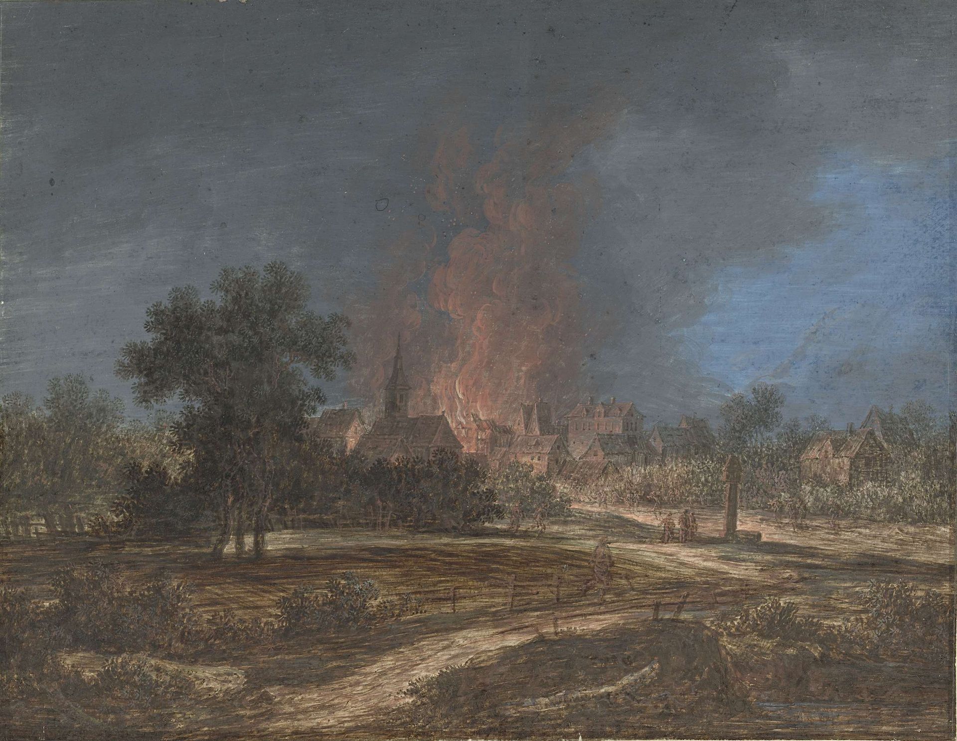 Brand in een dorp by Barbara Dietzsch