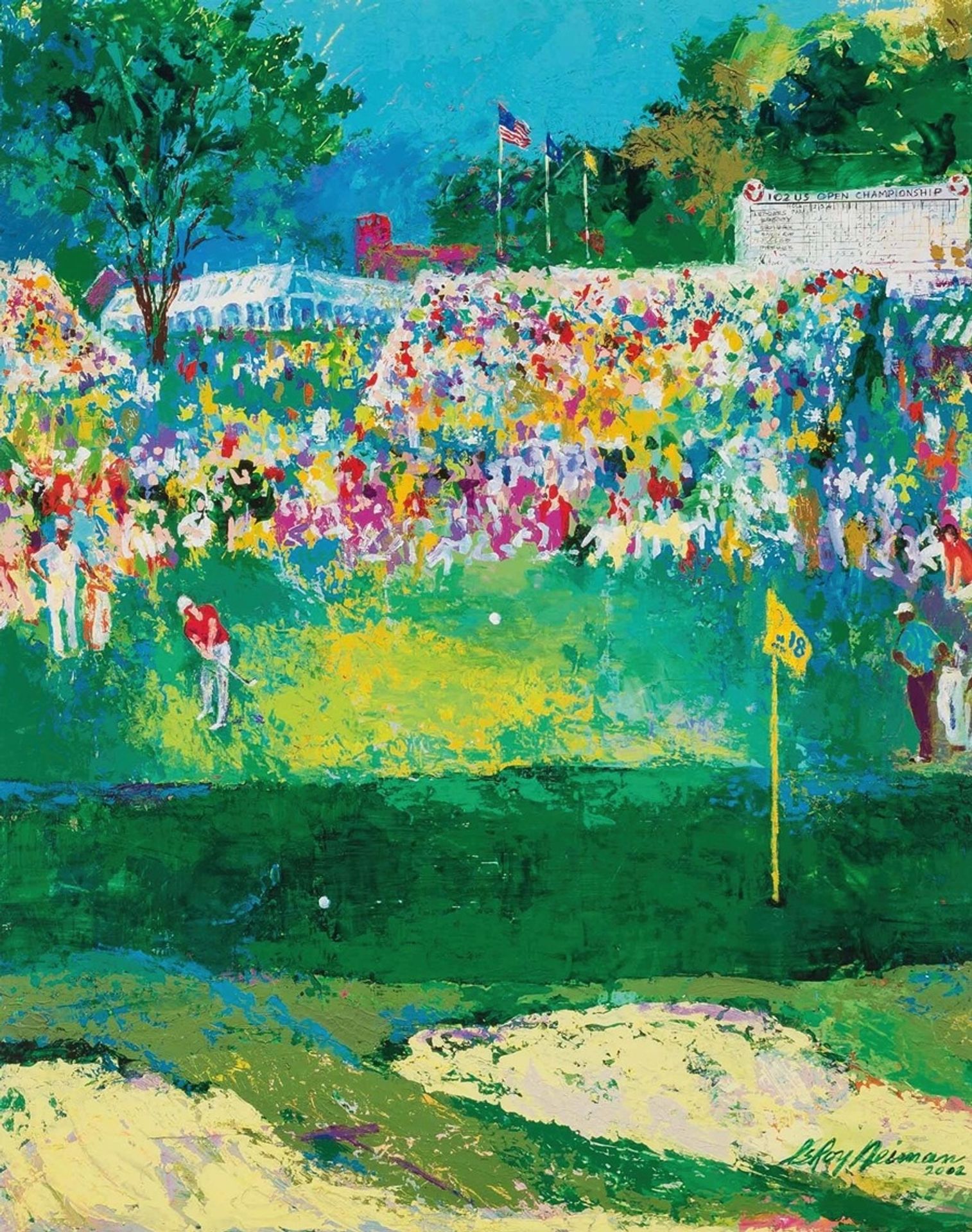 Bethpage Black Course 2002 U.S. Open by LeRoy Neiman