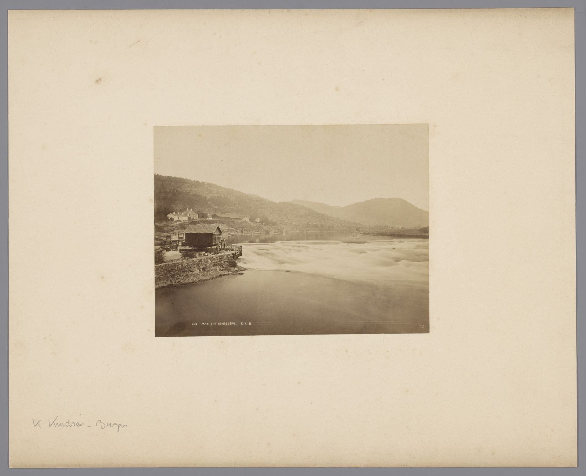 Parti fra Kongsberg (=Koningsberg), Noorwegen by Knud Knudsen