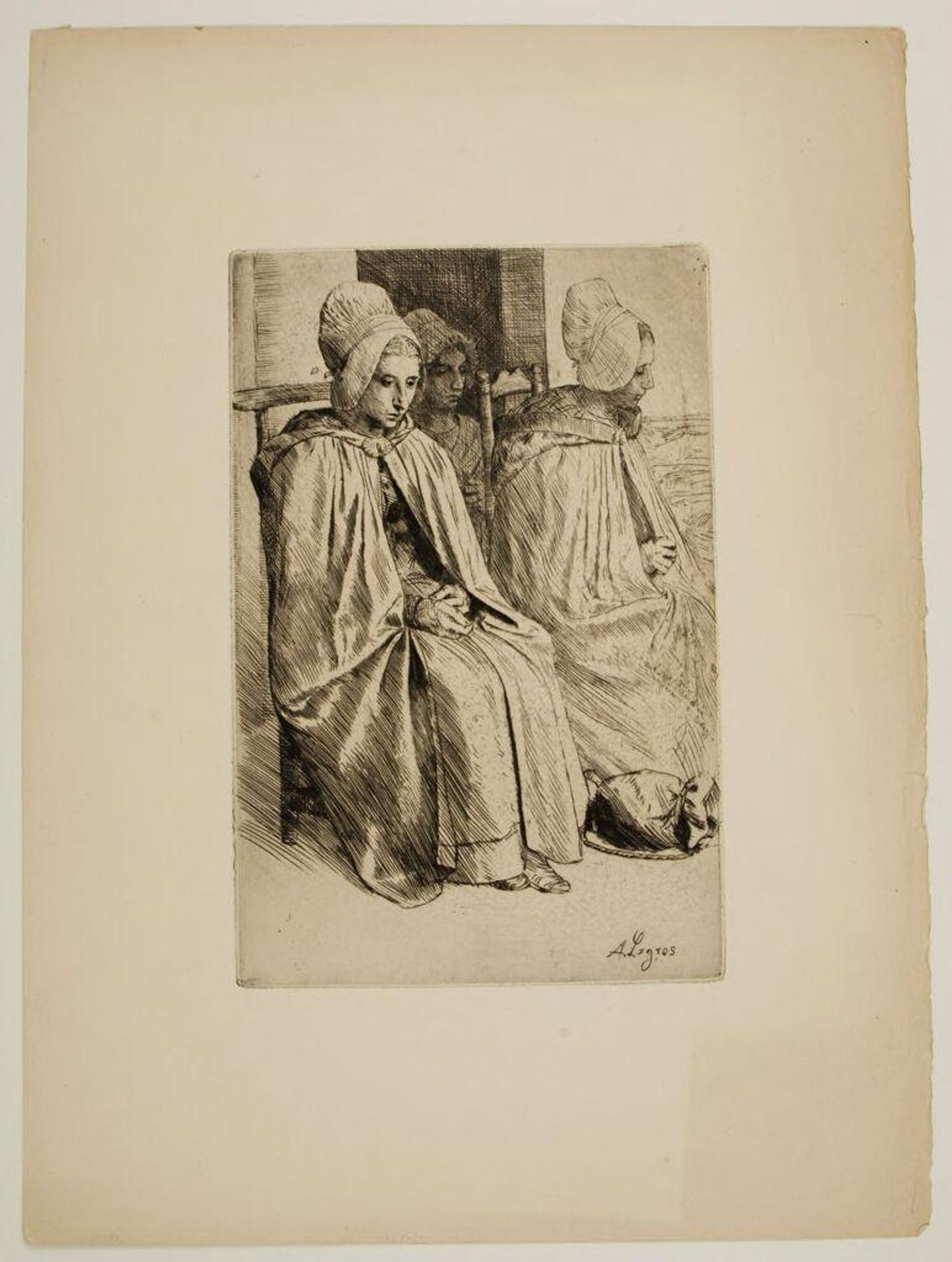Countrypeople of the Area of Boulogne by Alphonse Legros