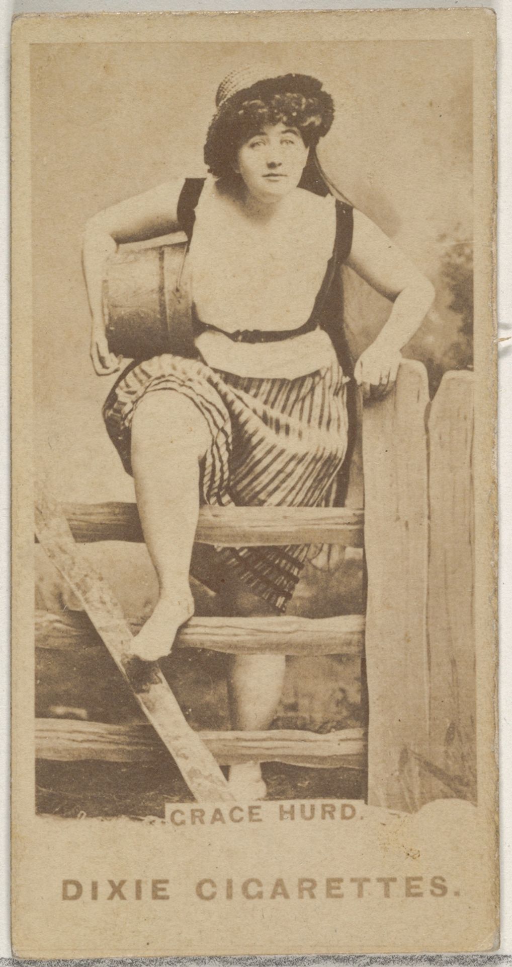 Grace Hurd, from the Actors and Actresses series (N45, Type 7) for Dixie Cigarettes by Allen & Ginter