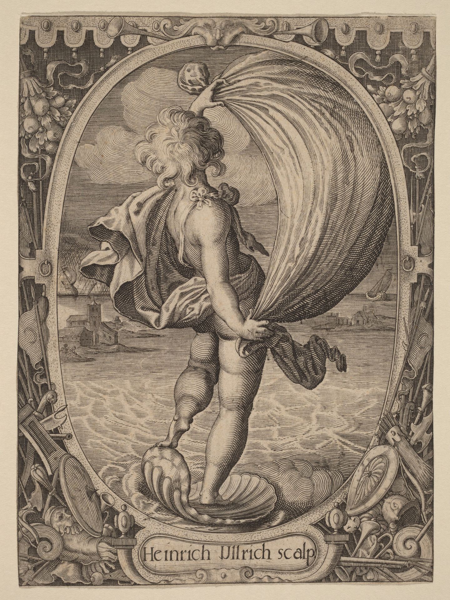 Aiolos, Personification of Wind by Heinrich Ulrich