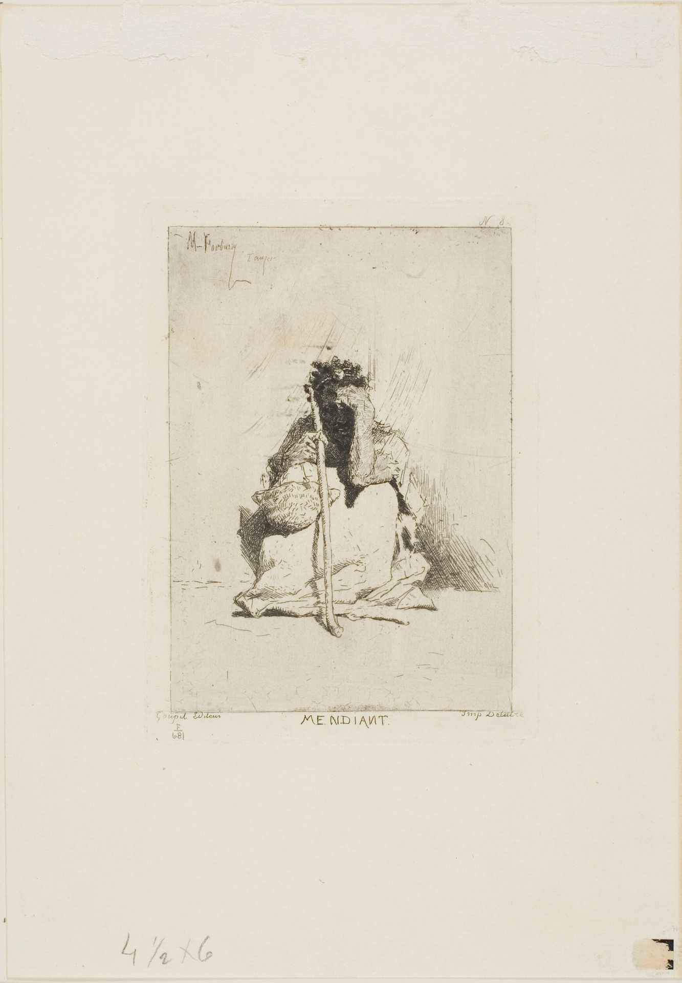 A Beggar by Mariano Fortuny Marsal