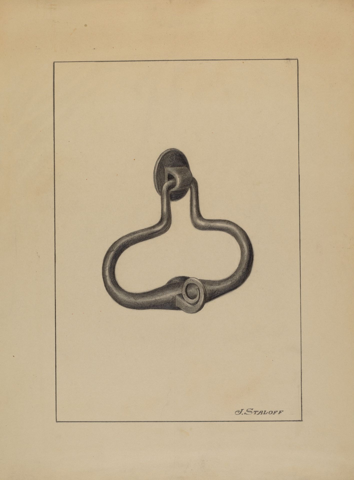 Door Pull and Knocker by Jack Staloff