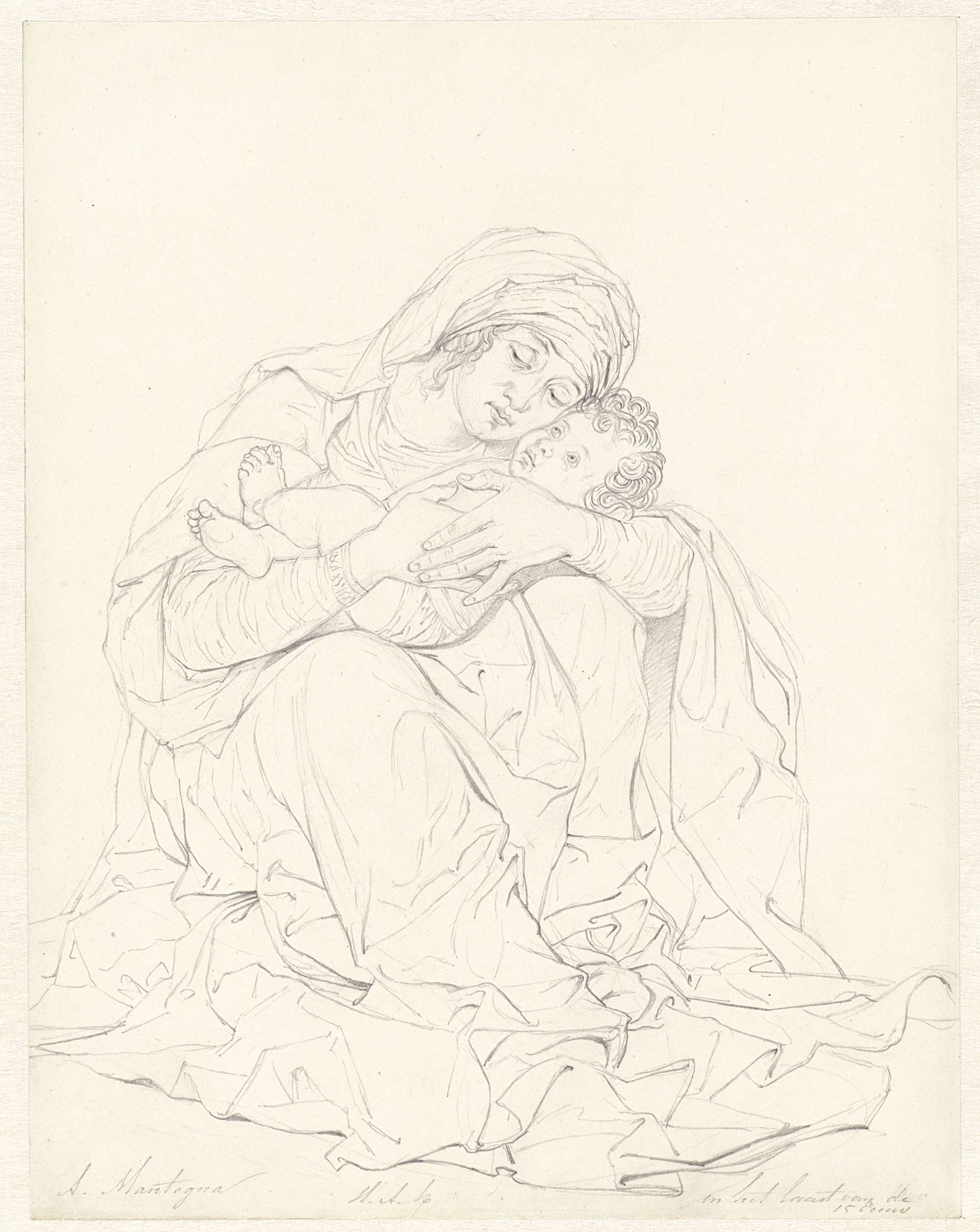 Madonna met kind by Hendrik Abraham Klinkhamer