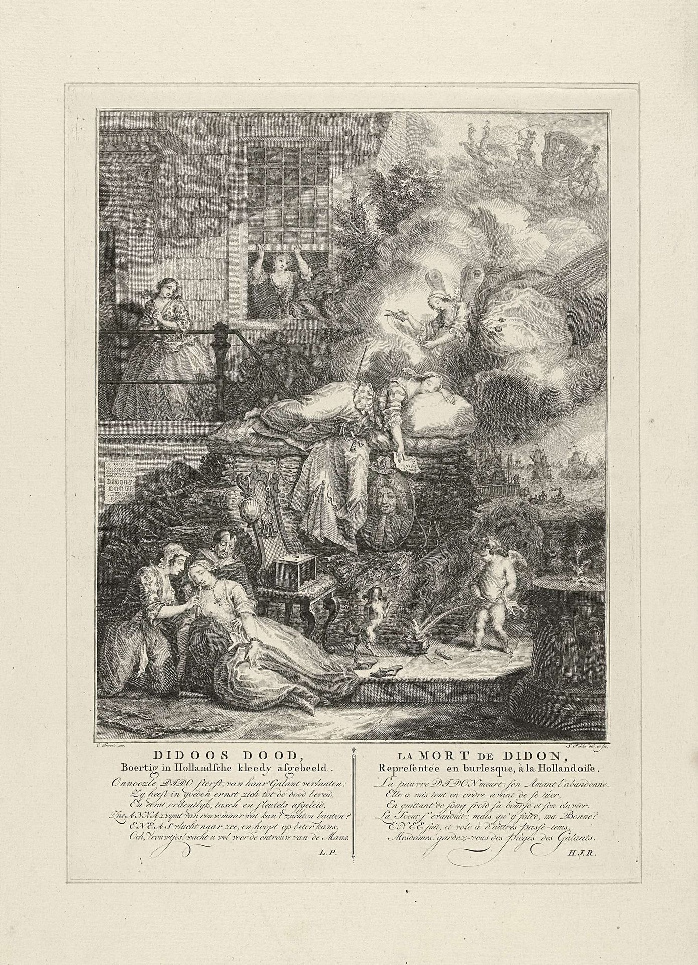 De dood van Dido by Simon Fokke