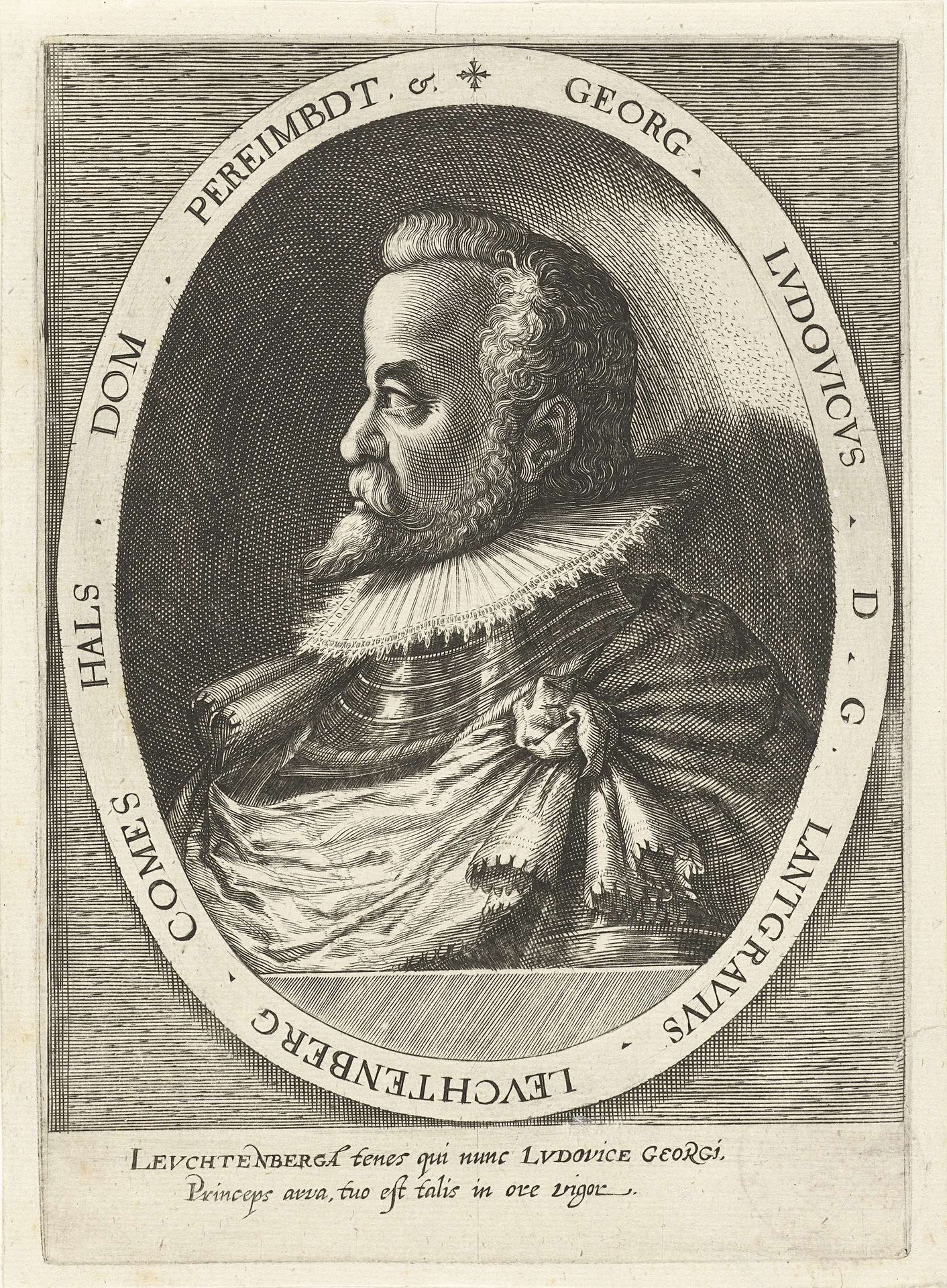 Portret van Georg Ludwig graaf van Leuchtenberg by Dominicus Custos