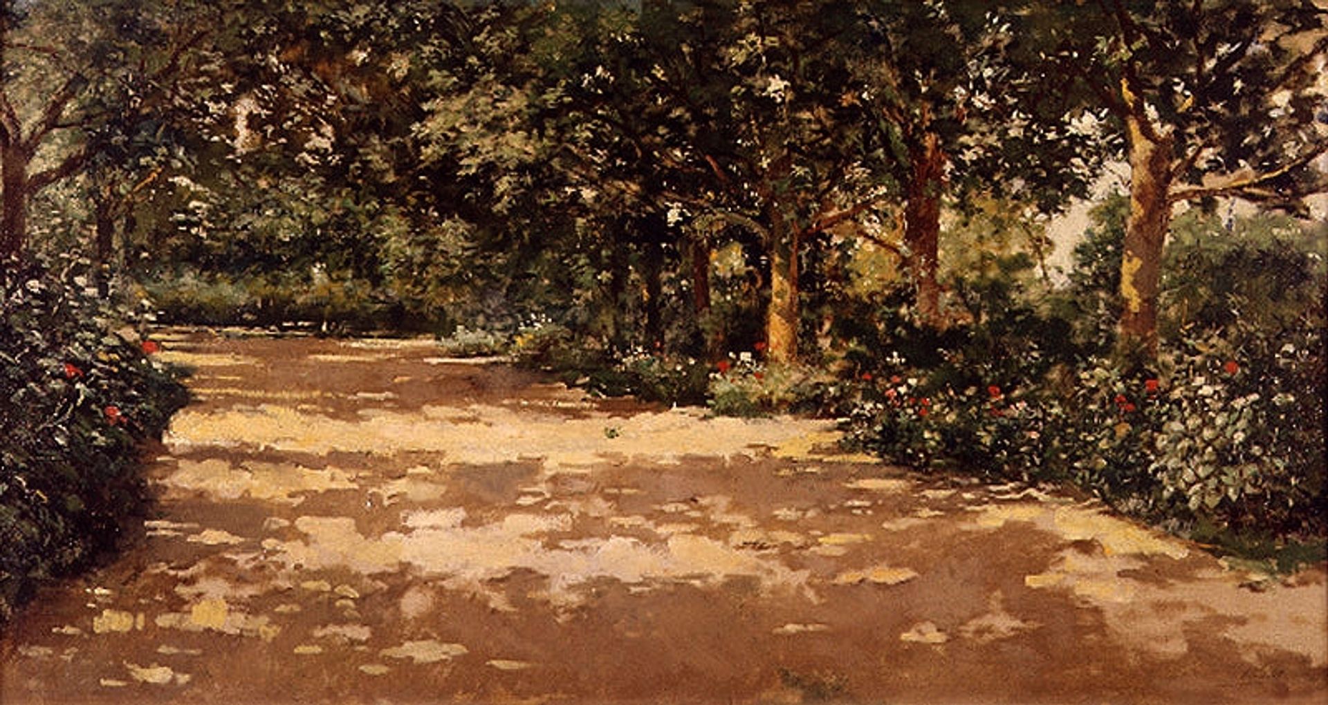 A Valencian Garden by Joaquín Agrasot