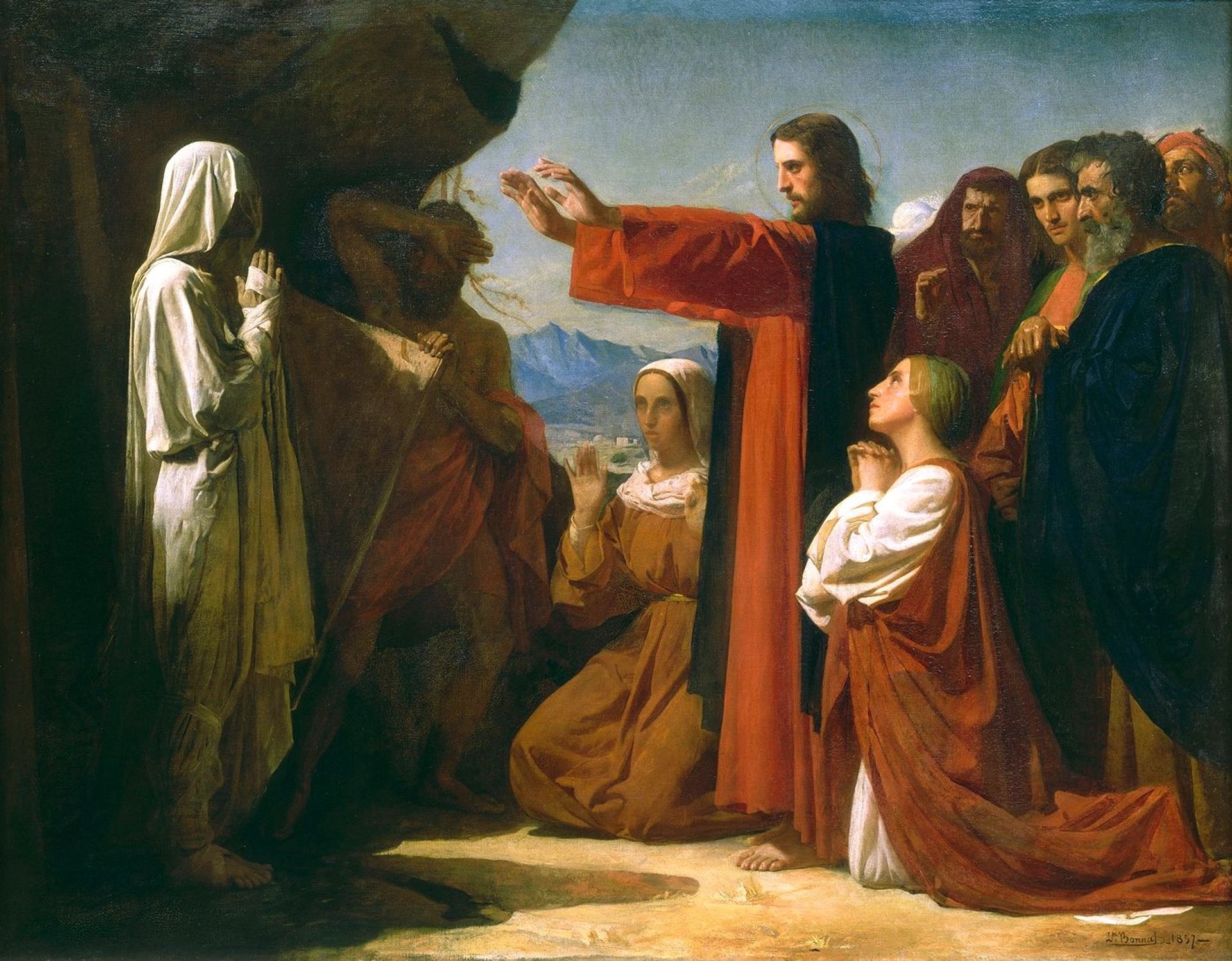 The Resurrection of Lazarus by Léon Bonnat